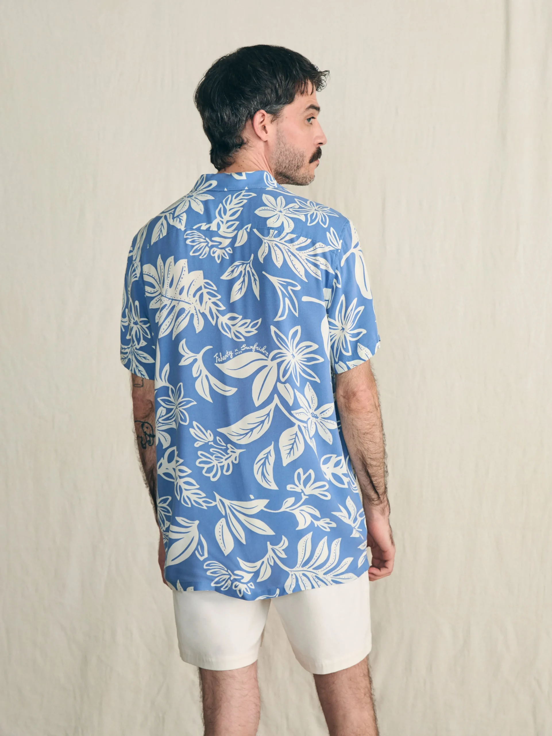 Short-Sleeve Surfrider Rayon Camp Shirt -*Faherty Brand Online