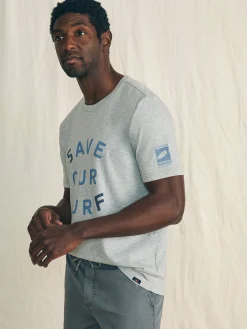 Short-Sleeve Surfrider Sunwashed Tee -*Faherty Brand Online
