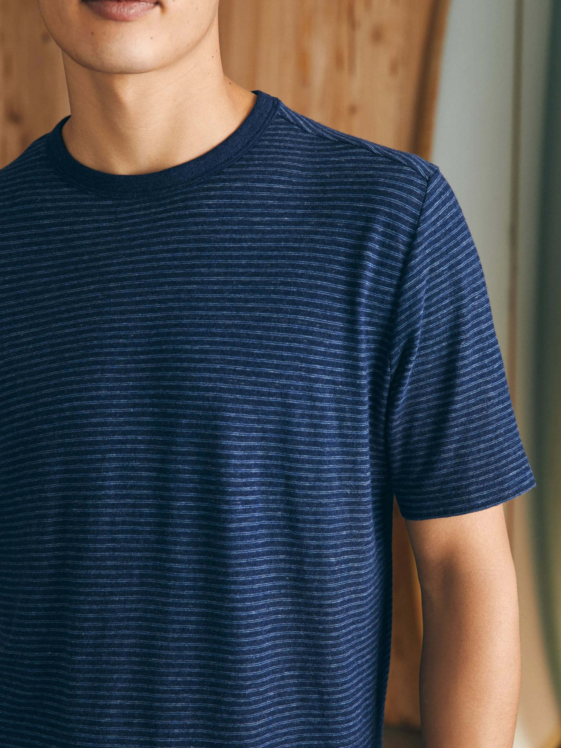 Short-Sleeve Vintage Chambray Tee -*Faherty Brand Hot