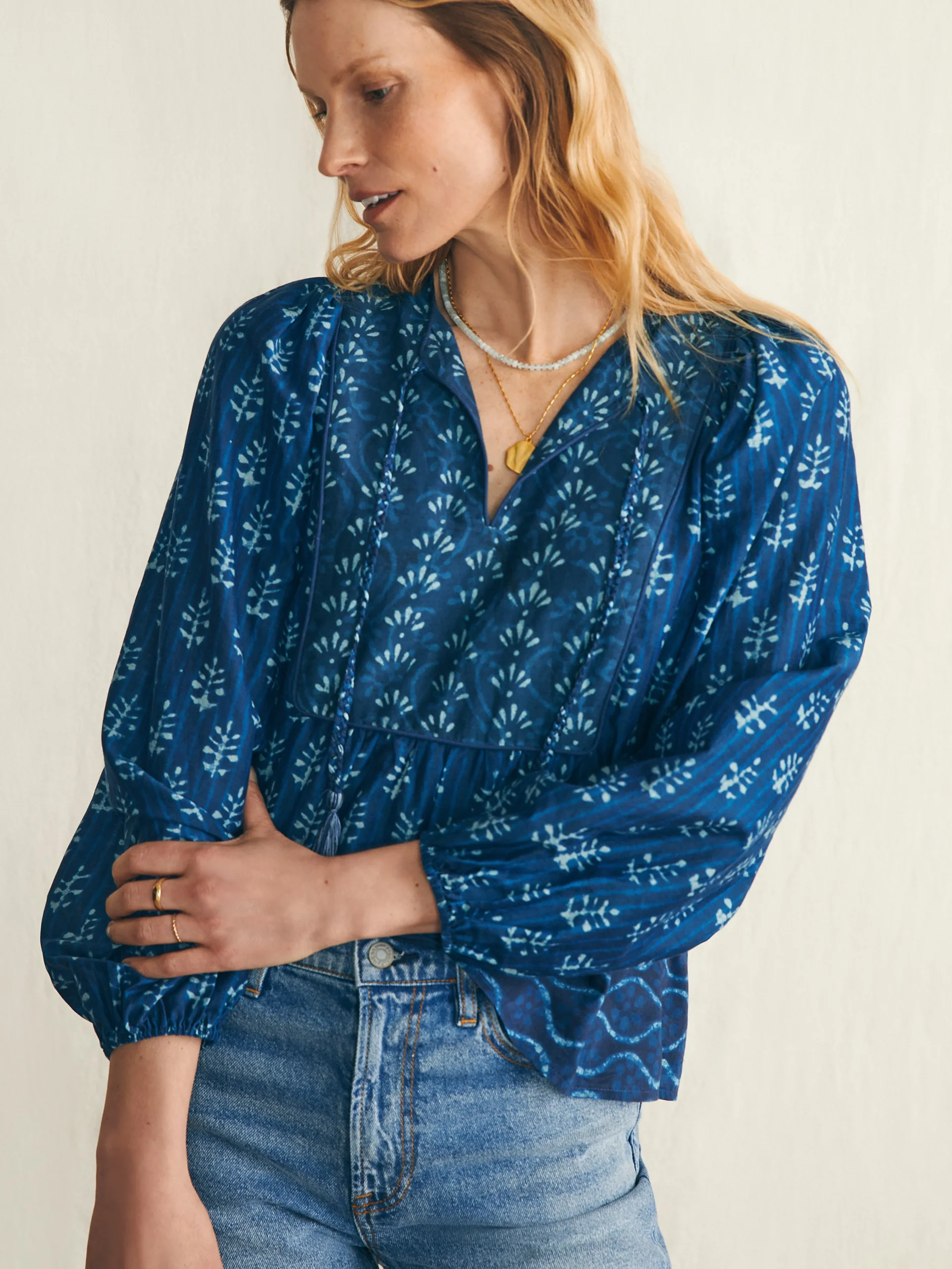 Silk Blend Solstice Top -*Faherty Brand New