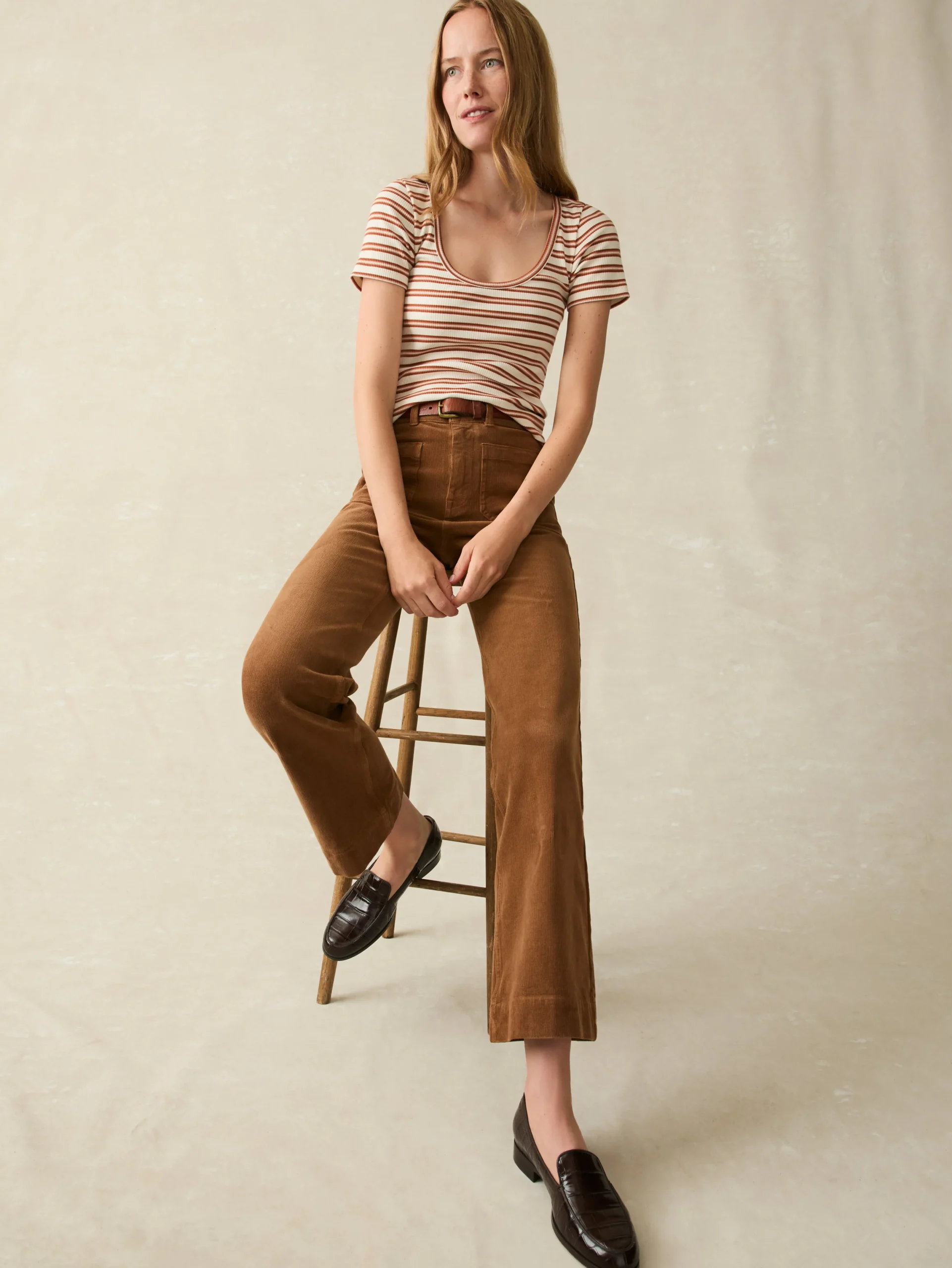 Softstretch Cord Patch Pocket Pant -*Faherty Brand Hot