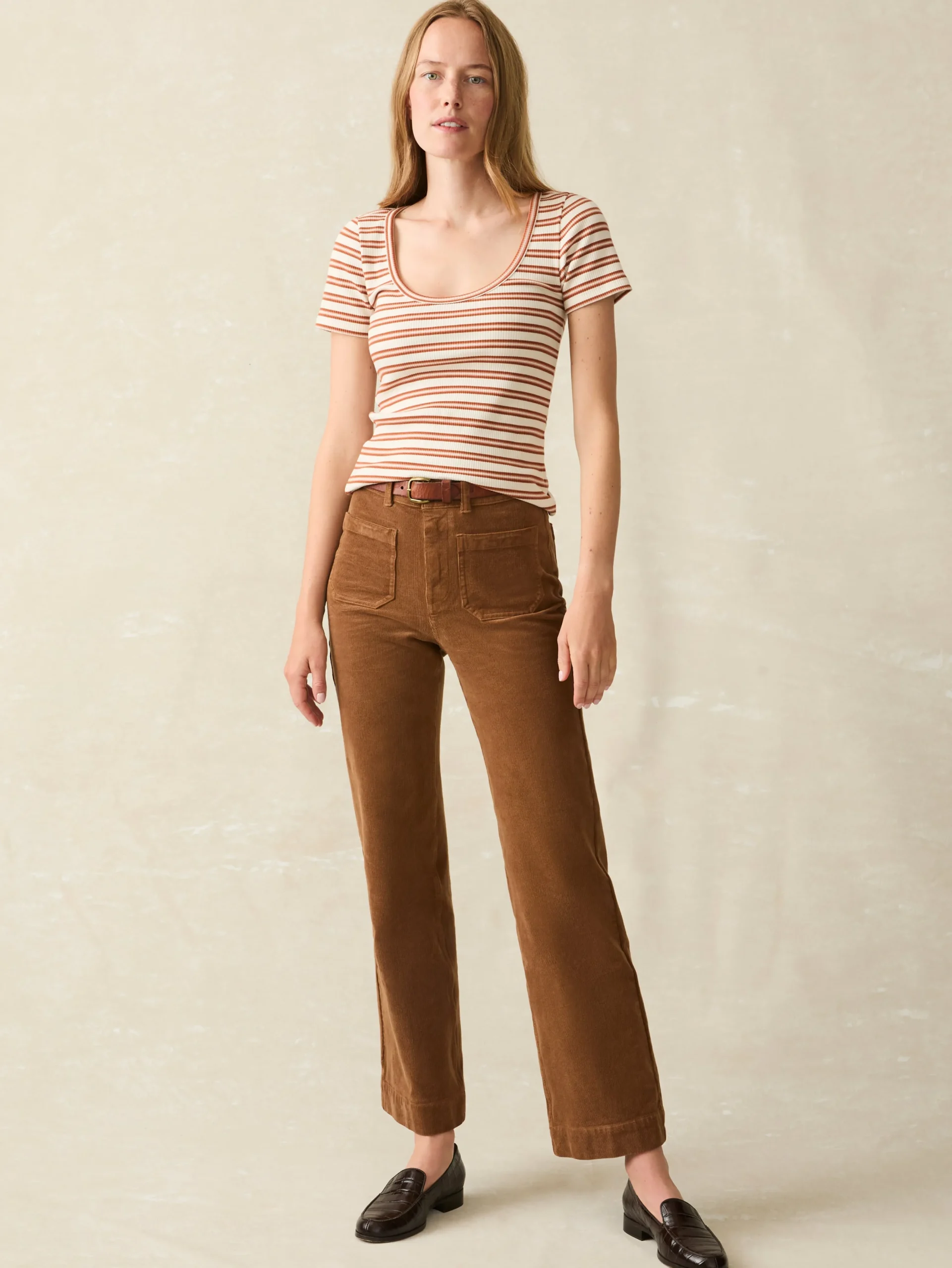 Softstretch Cord Patch Pocket Pant -*Faherty Brand Hot
