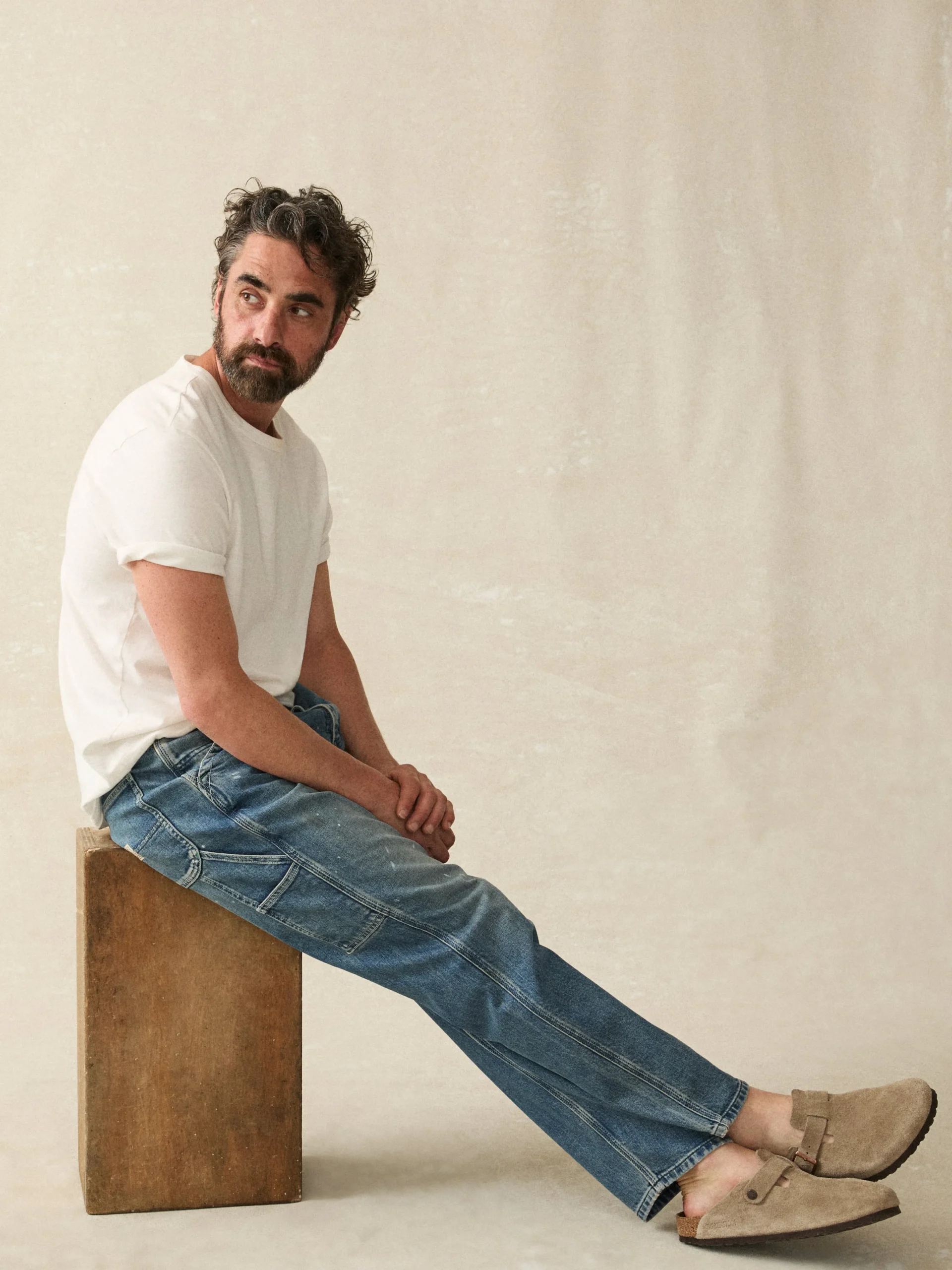 Steven Paul Judd Denim Carpenter Pant -*Faherty Brand Hot