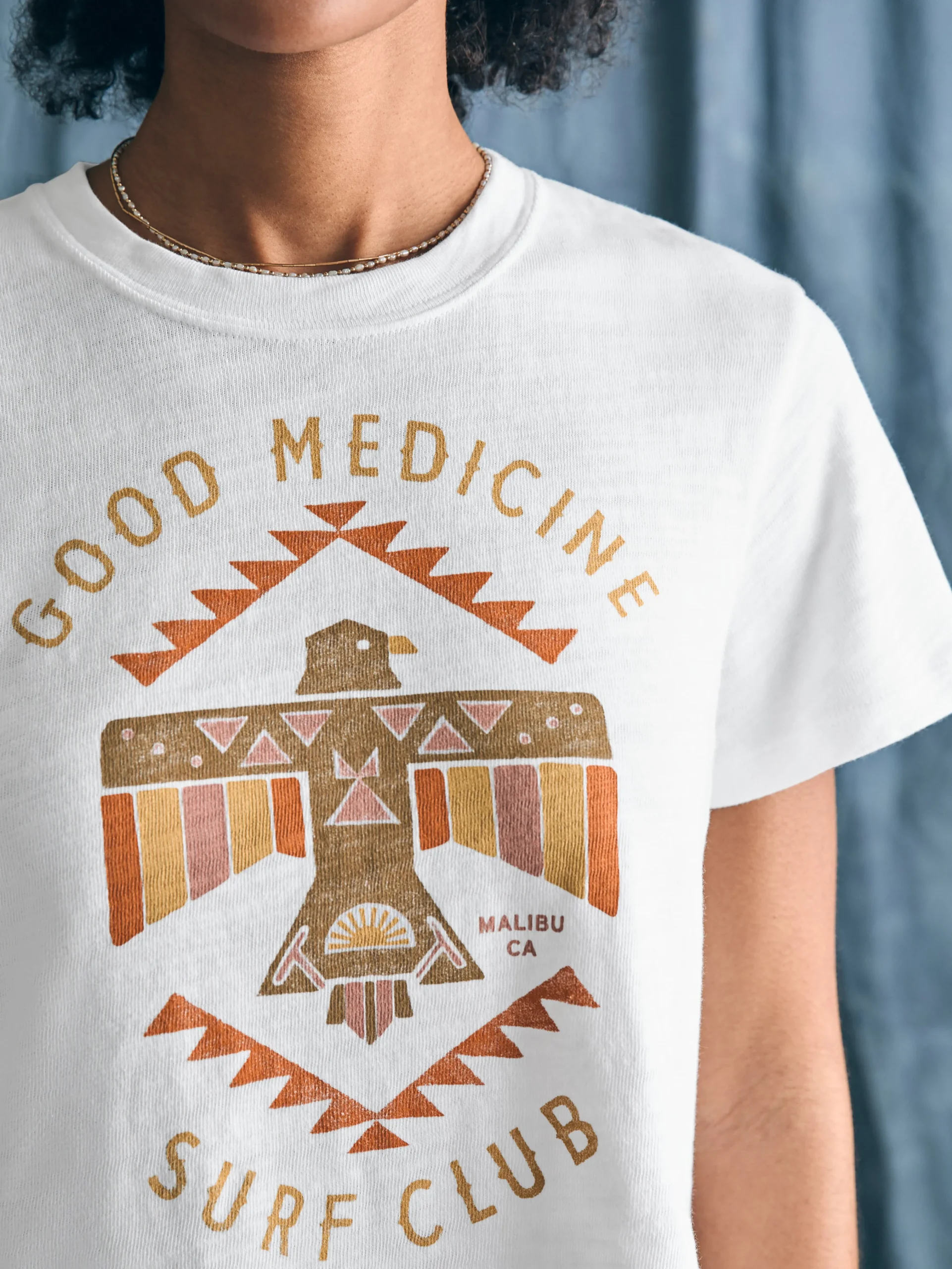 Steven Paul Judd Good Medicine Sunwashed Slub Tee -*Faherty Brand New