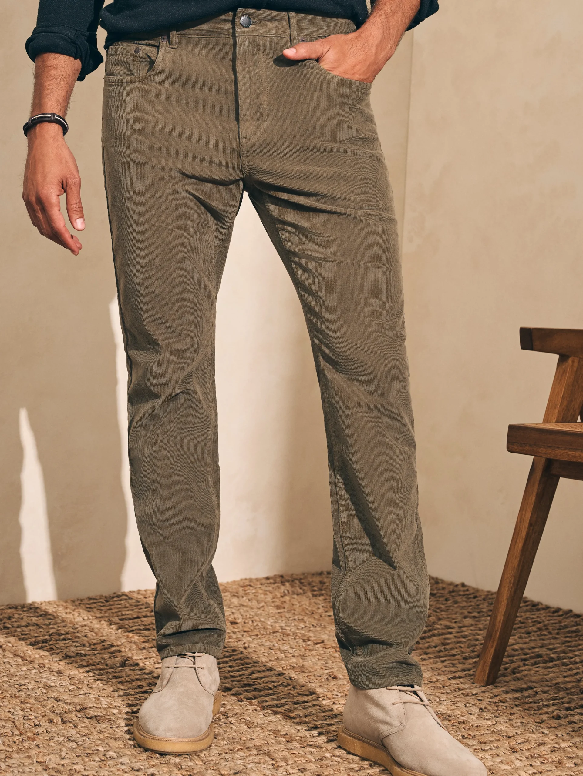 Stretch Corduroy 5-Pocket Pant (32" Inseam) -*Faherty Brand Hot
