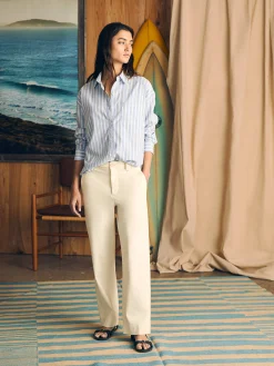 Stretch Oxford Relaxed Shirt -*Faherty Brand Best