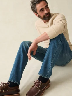 Stretch Terry Indigo 5-Pocket Pant -*Faherty Brand Hot