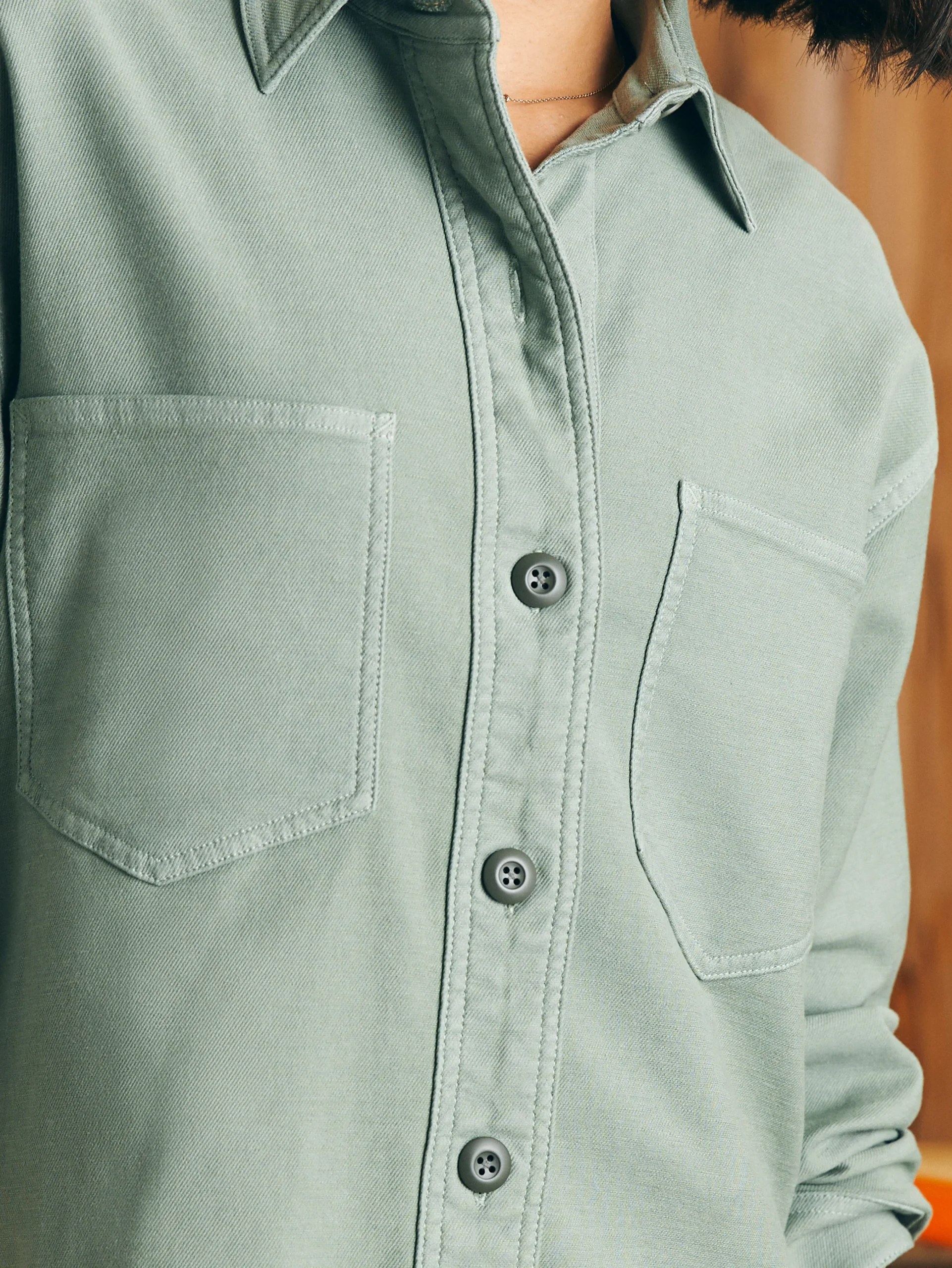 Stretch Terry Overshirt -*Faherty Brand Discount