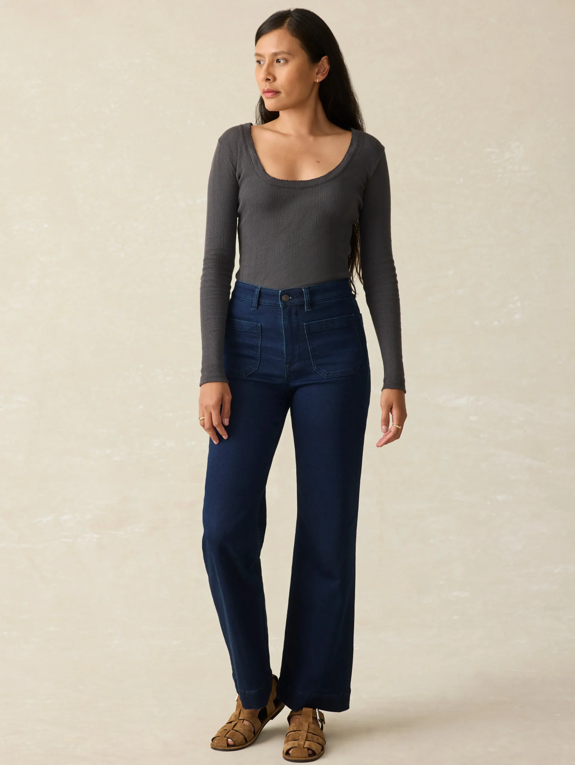 Stretch Terry Patch Pocket Ankle Pant -*Faherty Brand Sale