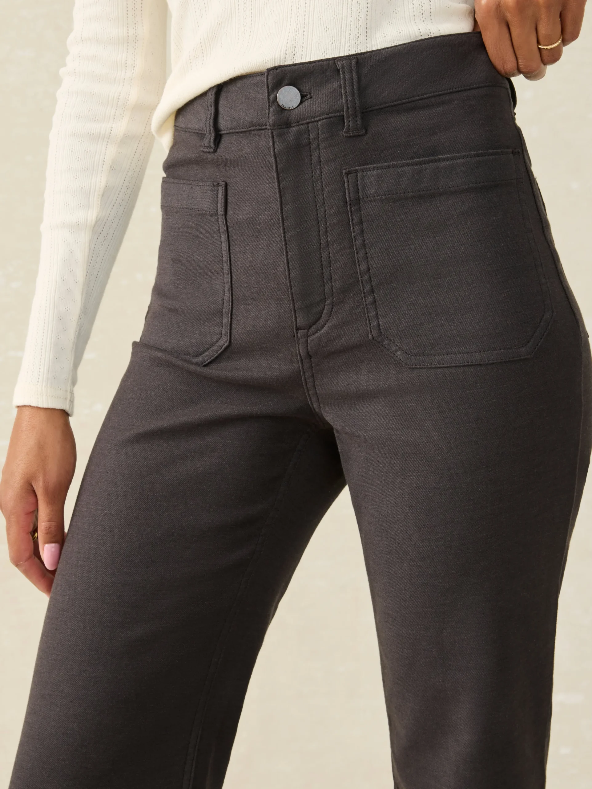 Stretch Terry Patch Pocket Pant -*Faherty Brand