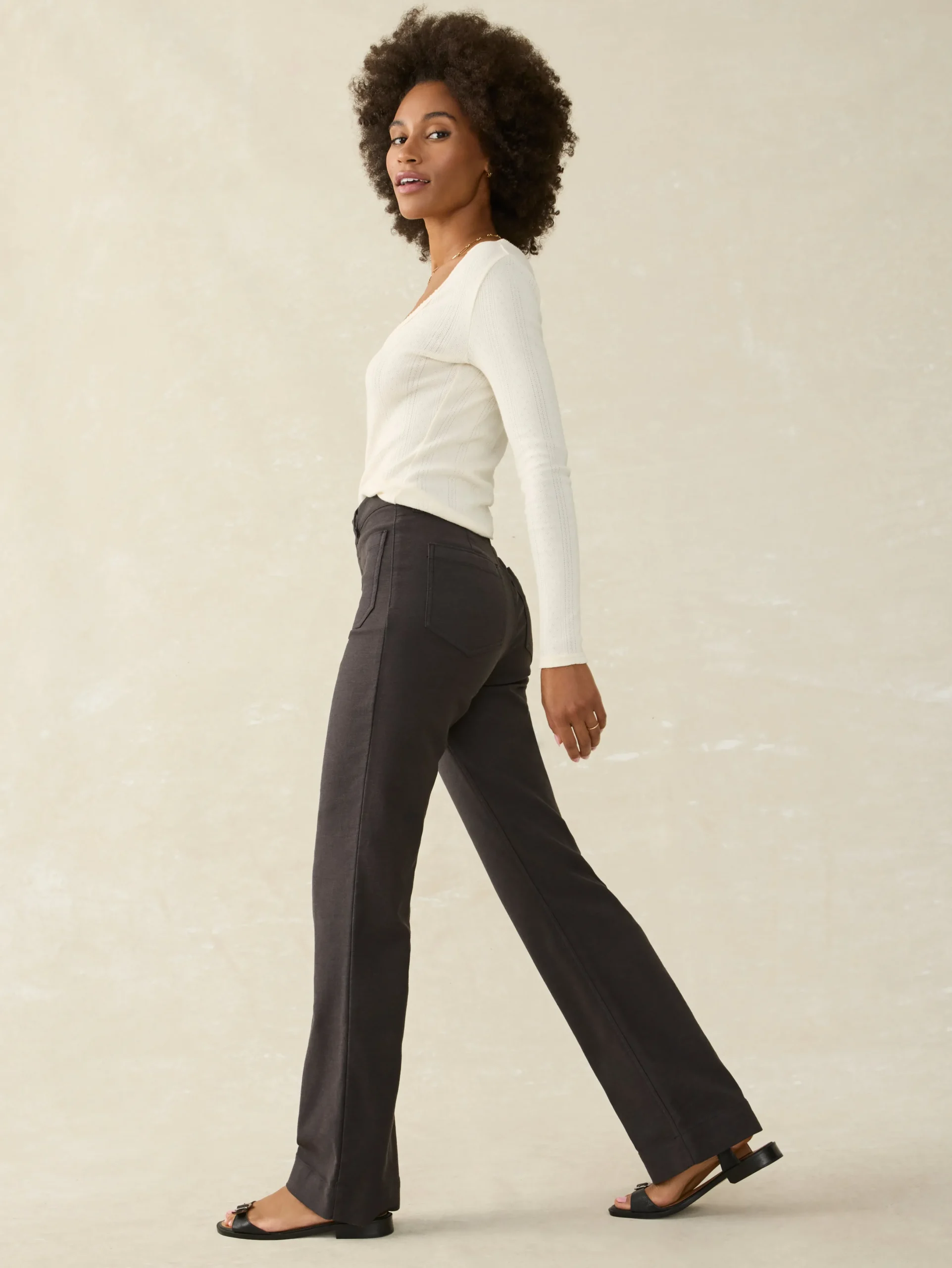 Stretch Terry Patch Pocket Pant -*Faherty Brand