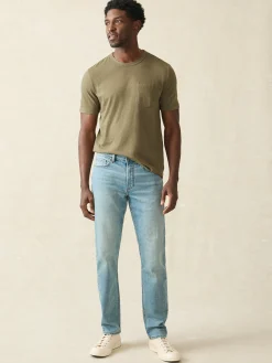 Stretch Terry 5-Pocket Athletic Fit Pant -*Faherty Brand Sale