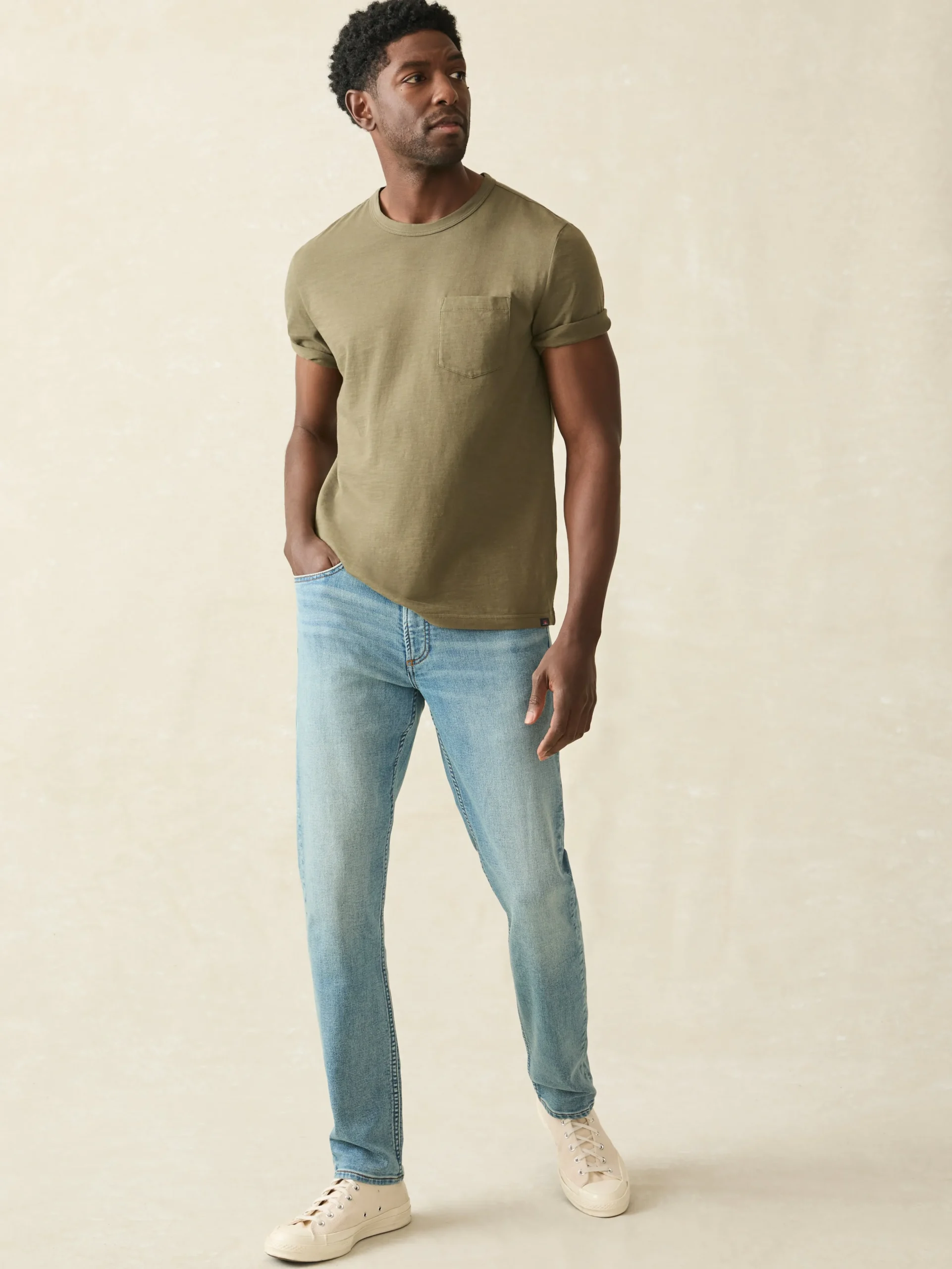 Stretch Terry 5-Pocket Athletic Fit Pant -*Faherty Brand Sale