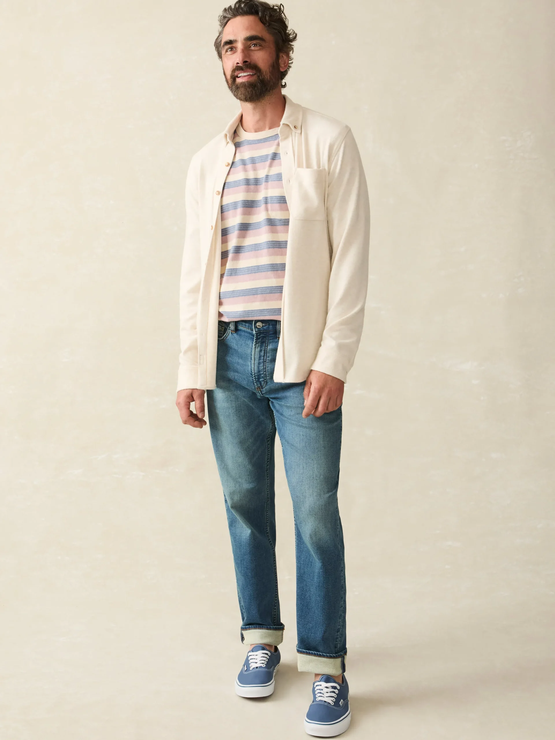 Stretch Terry 5-Pocket Athletic Fit Pant -*Faherty Brand Discount