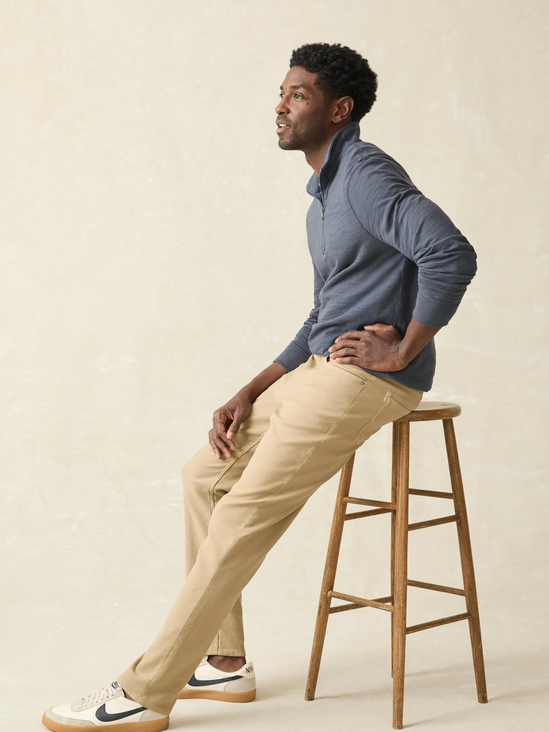 Stretch Terry 5-Pocket Athletic Fit Pant -*Faherty Brand Clearance