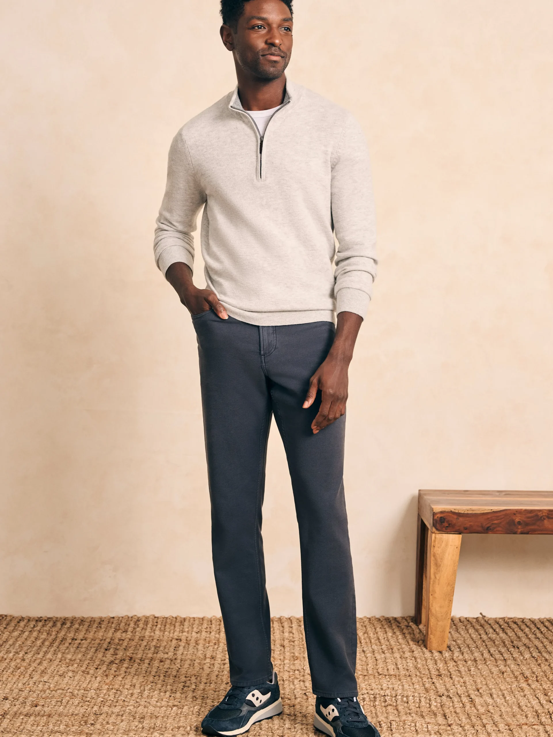 Stretch Terry 5-Pocket Athletic Fit Pant -*Faherty Brand New