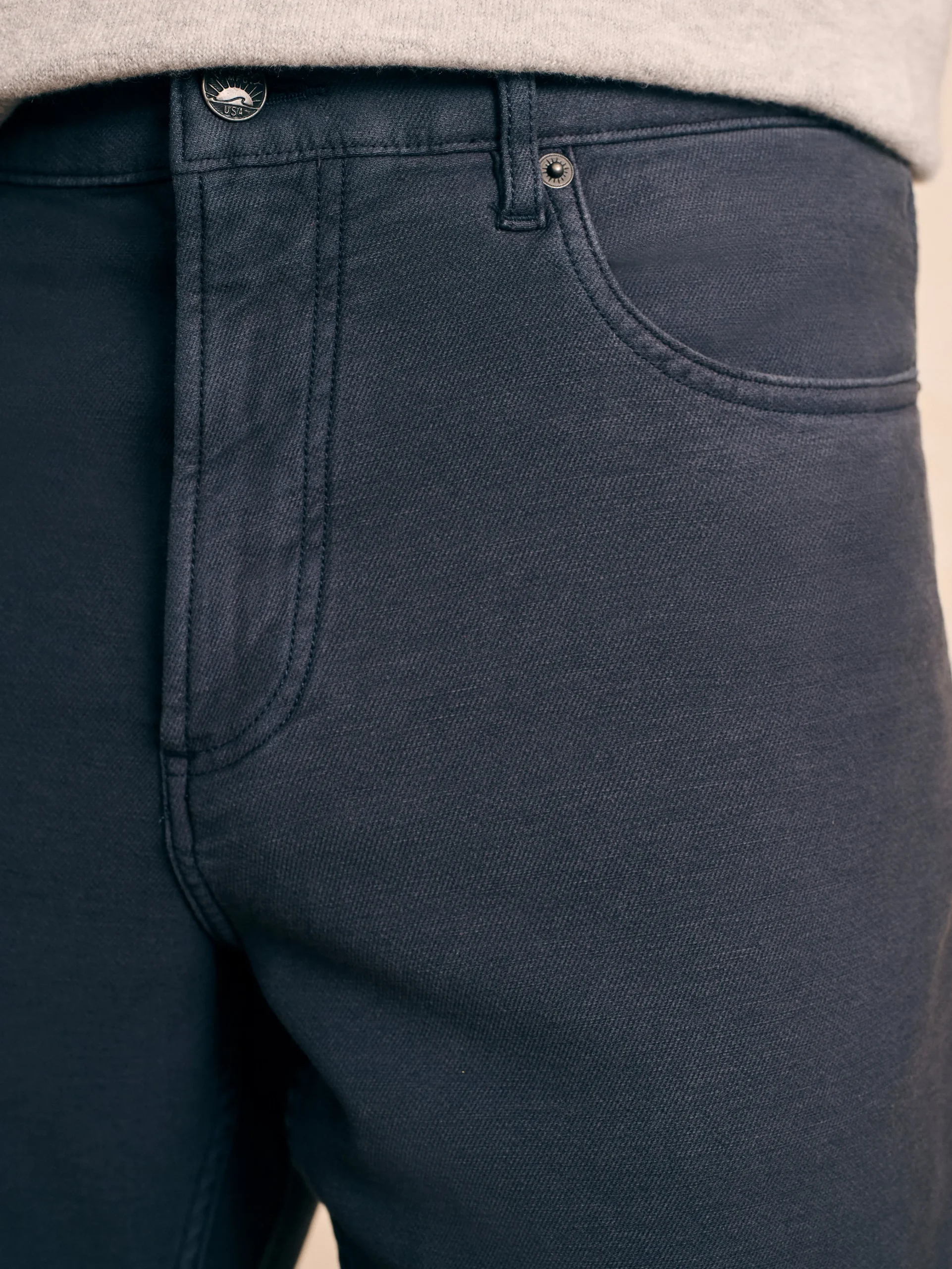 Stretch Terry 5-Pocket Athletic Fit Pant -*Faherty Brand New