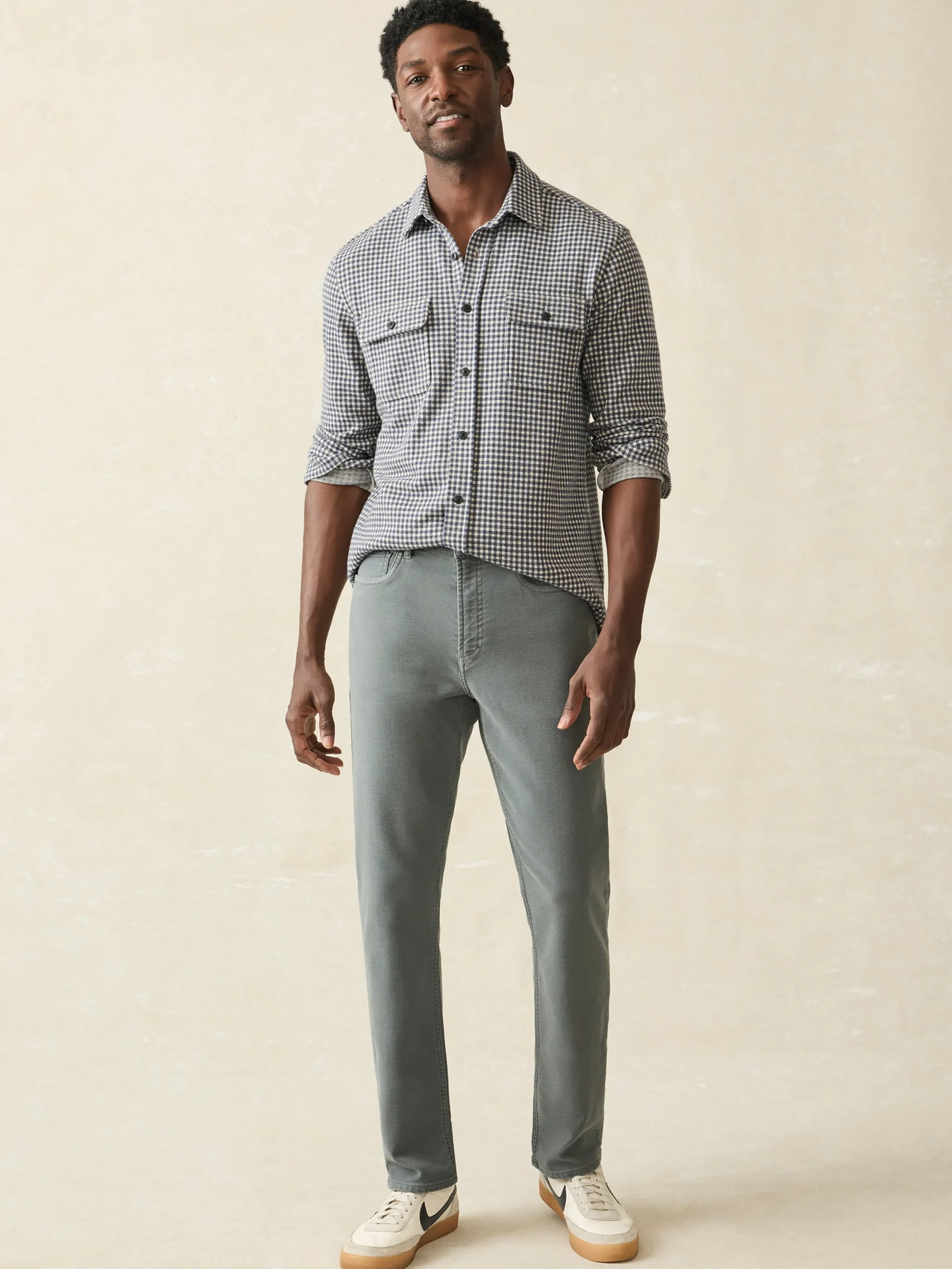 Stretch Terry 5-Pocket Athletic Fit Pant -*Faherty Brand Online