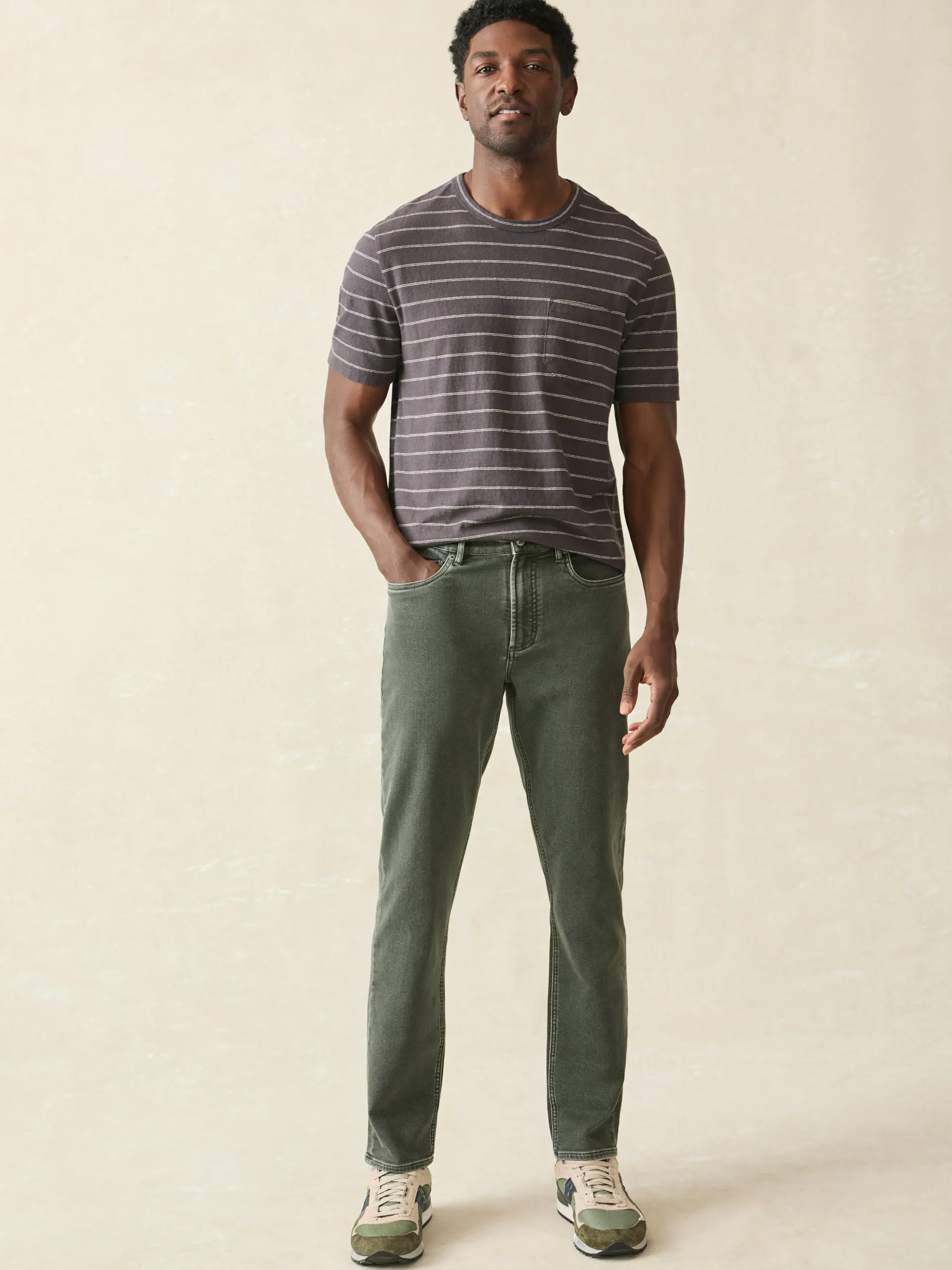 Stretch Terry 5-Pocket Pant -*Faherty Brand New