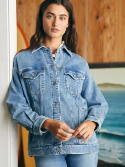 Stretch Terry Trucker Jacket -*Faherty Brand Outlet
