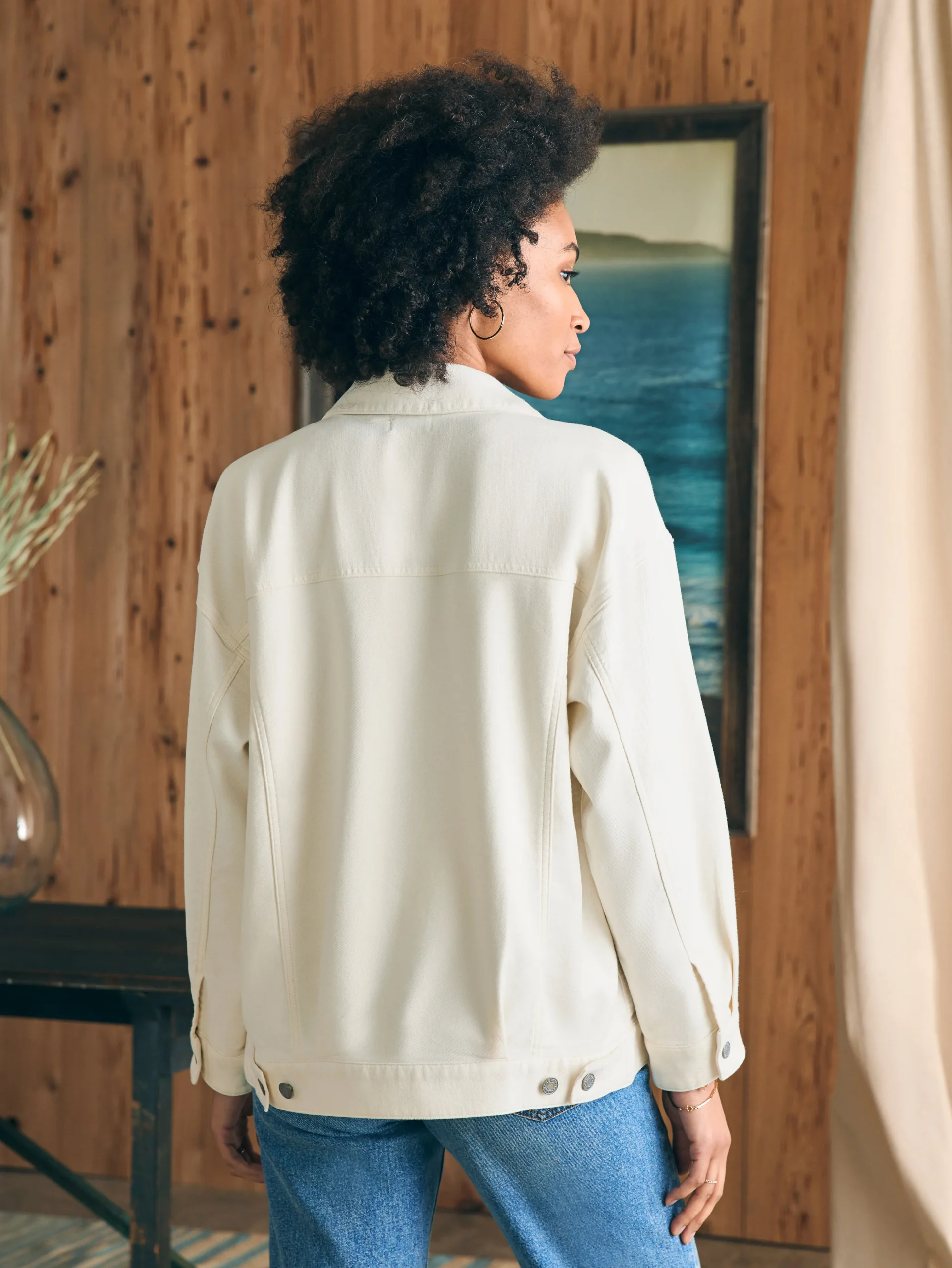 Stretch Terry Trucker Jacket -*Faherty Brand Hot