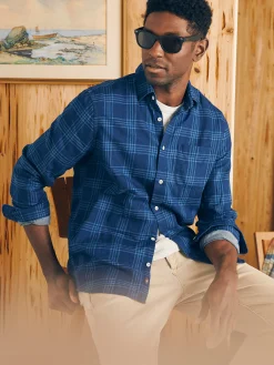 Sunwashed Chambray Shirt -*Faherty Brand