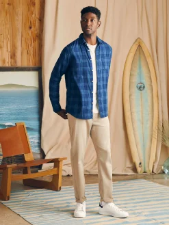 Sunwashed Chambray Shirt -*Faherty Brand