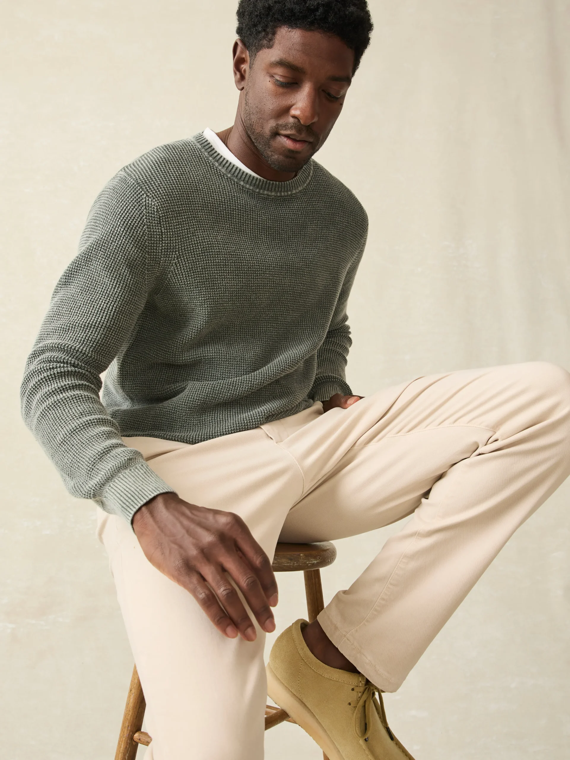 Sunwashed Crewneck Sweater (Tall) -*Faherty Brand Sale