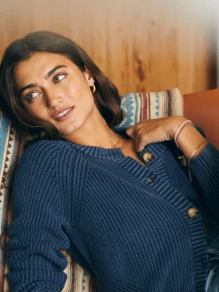 Sunwashed Fisherman Cardigan -*Faherty Brand Clearance