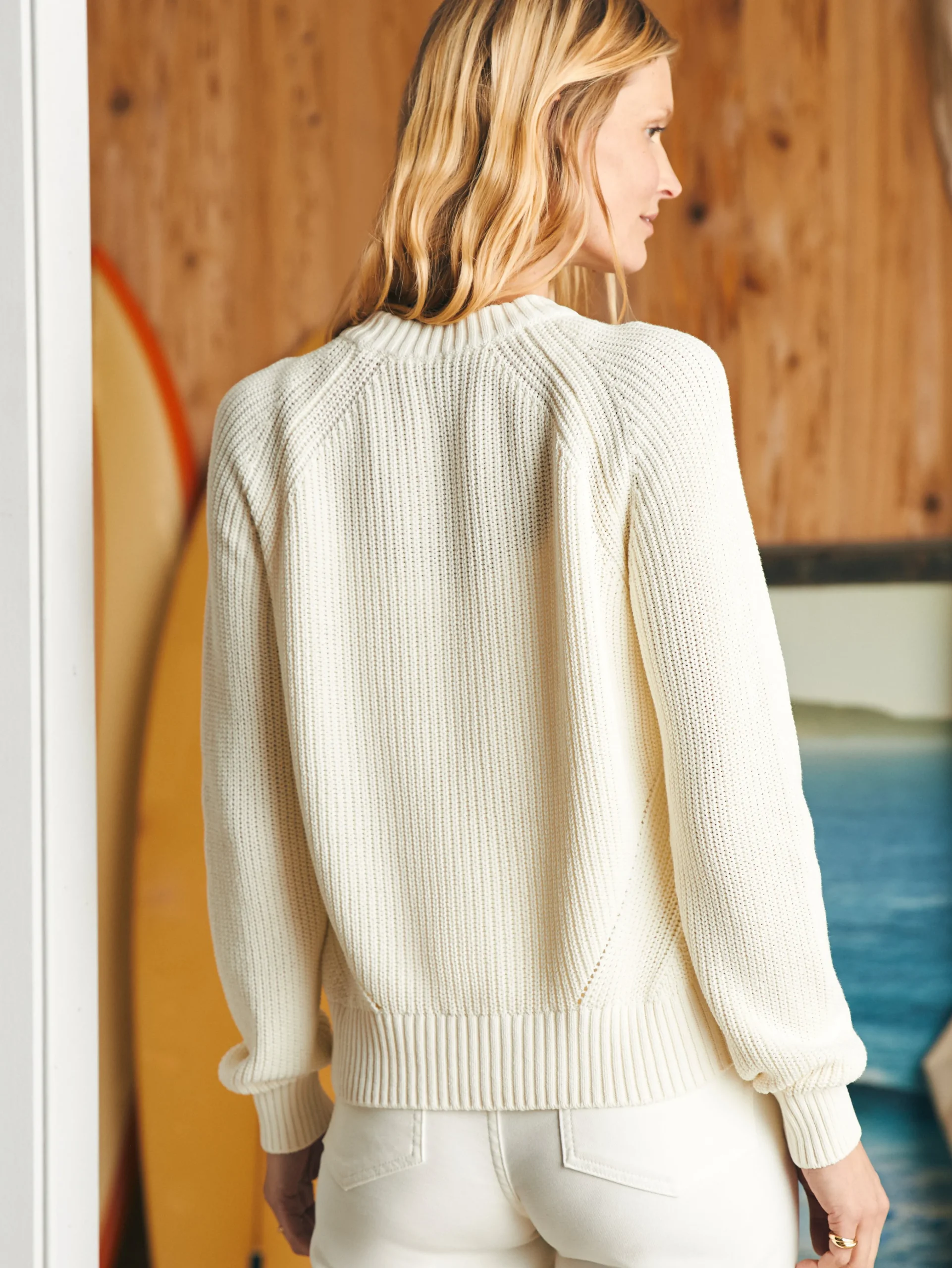 Sunwashed Fisherman Crew Sweater -*Faherty Brand Online
