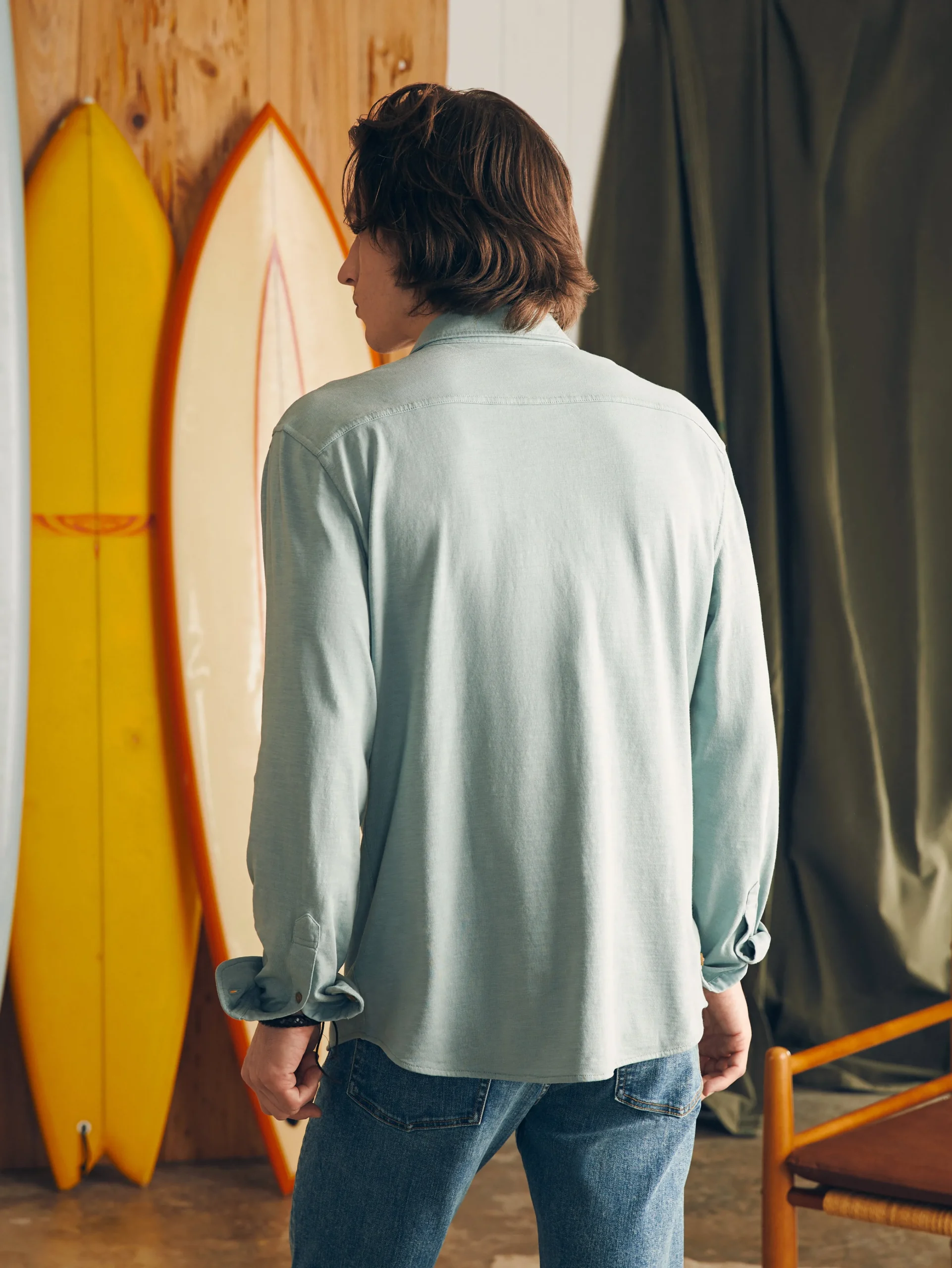 Sunwashed Knit Shirt -*Faherty Brand