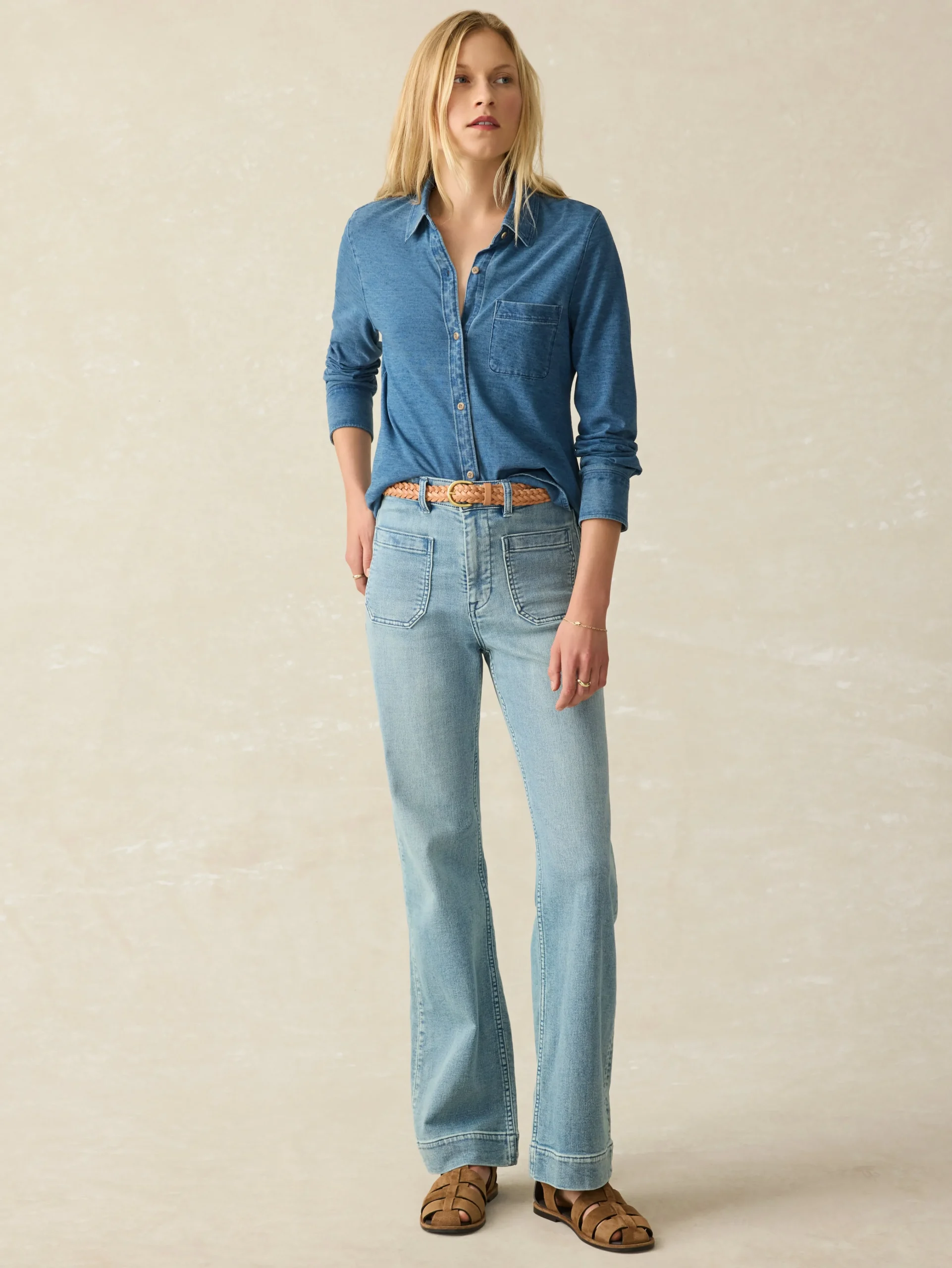 Sunwashed Knit Shirt -*Faherty Brand