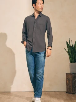Sunwashed Knit Shirt (Single Pocket) (Tall) -*Faherty Brand
