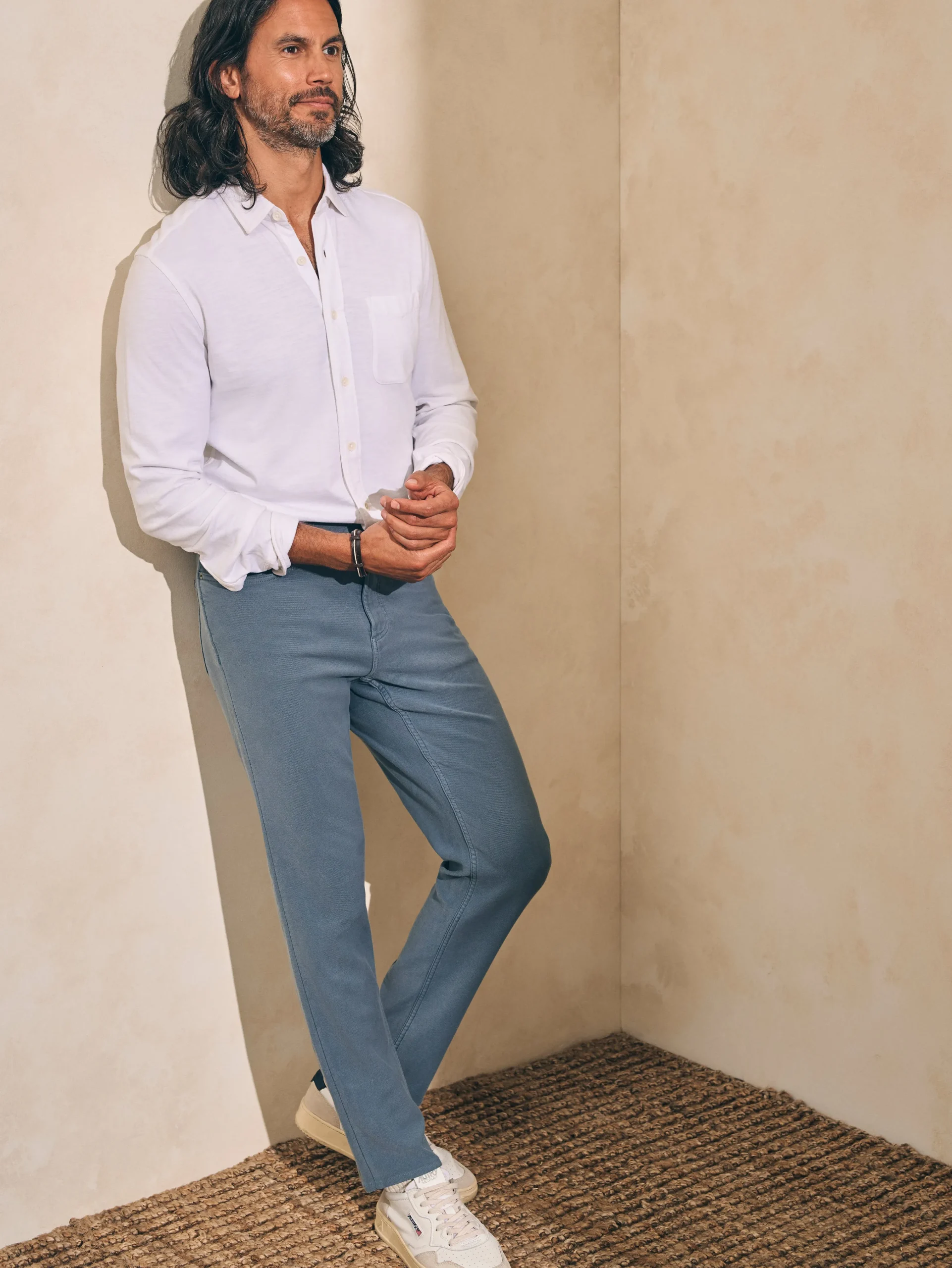 Sunwashed Knit Shirt (Single Pocket) (Tall) -*Faherty Brand Outlet