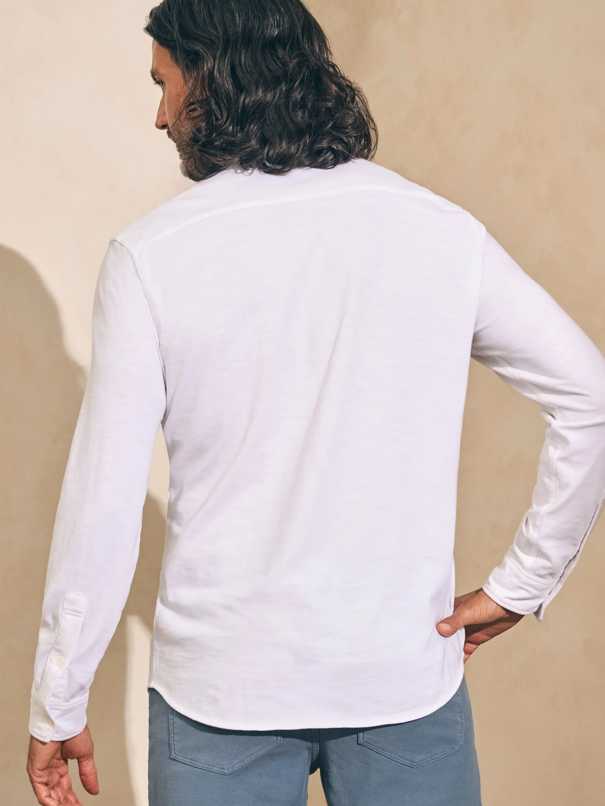 Sunwashed Knit Shirt (Single Pocket) (Tall) -*Faherty Brand Outlet