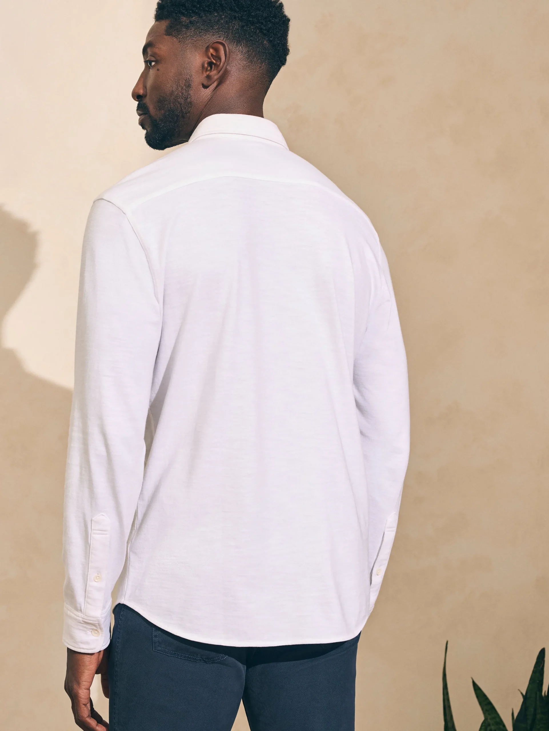 Sunwashed Knit Shirt (Single Pocket) (Tall) -*Faherty Brand Outlet