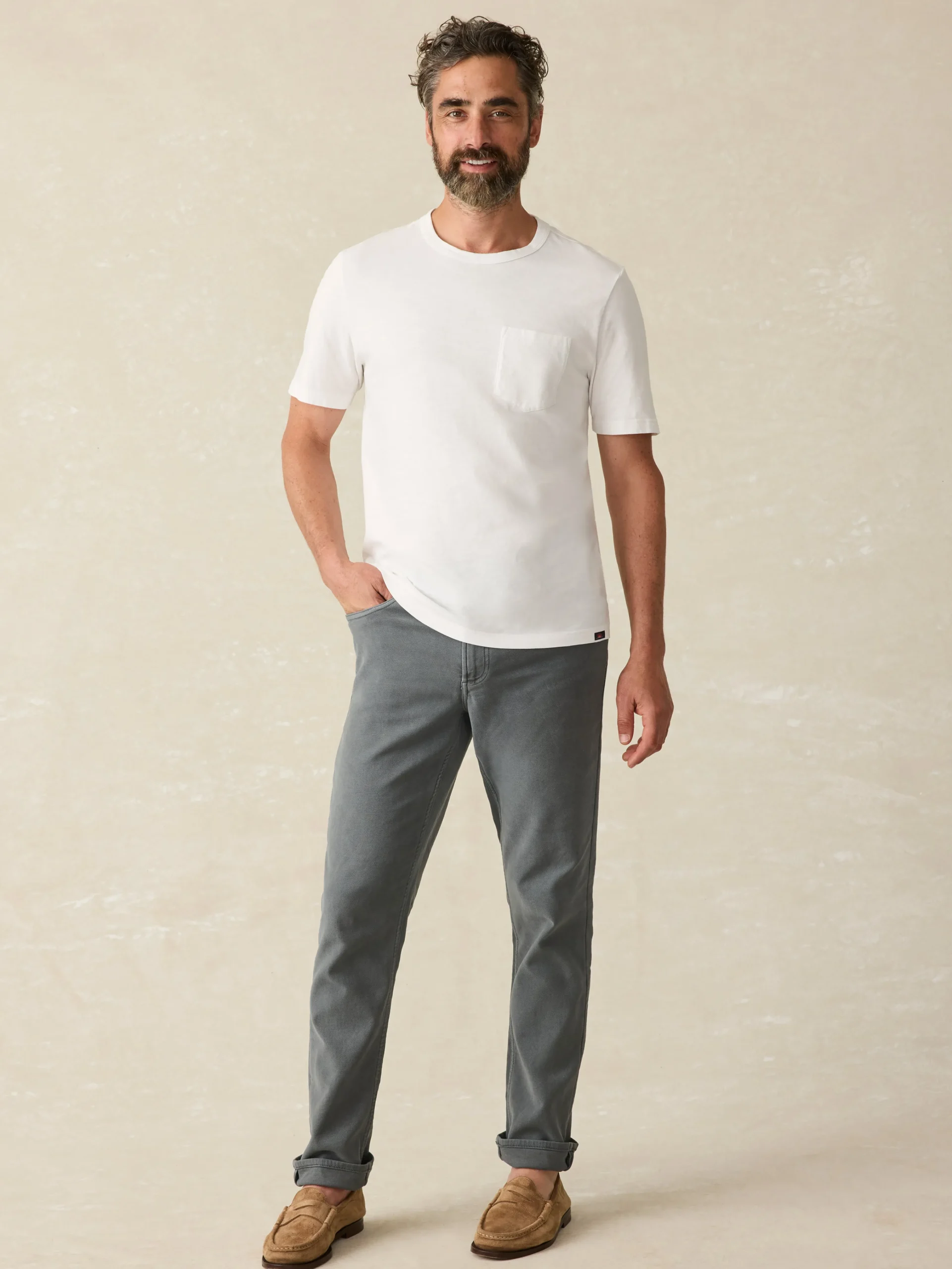 Sunwashed Pocket Tee -*Faherty Brand
