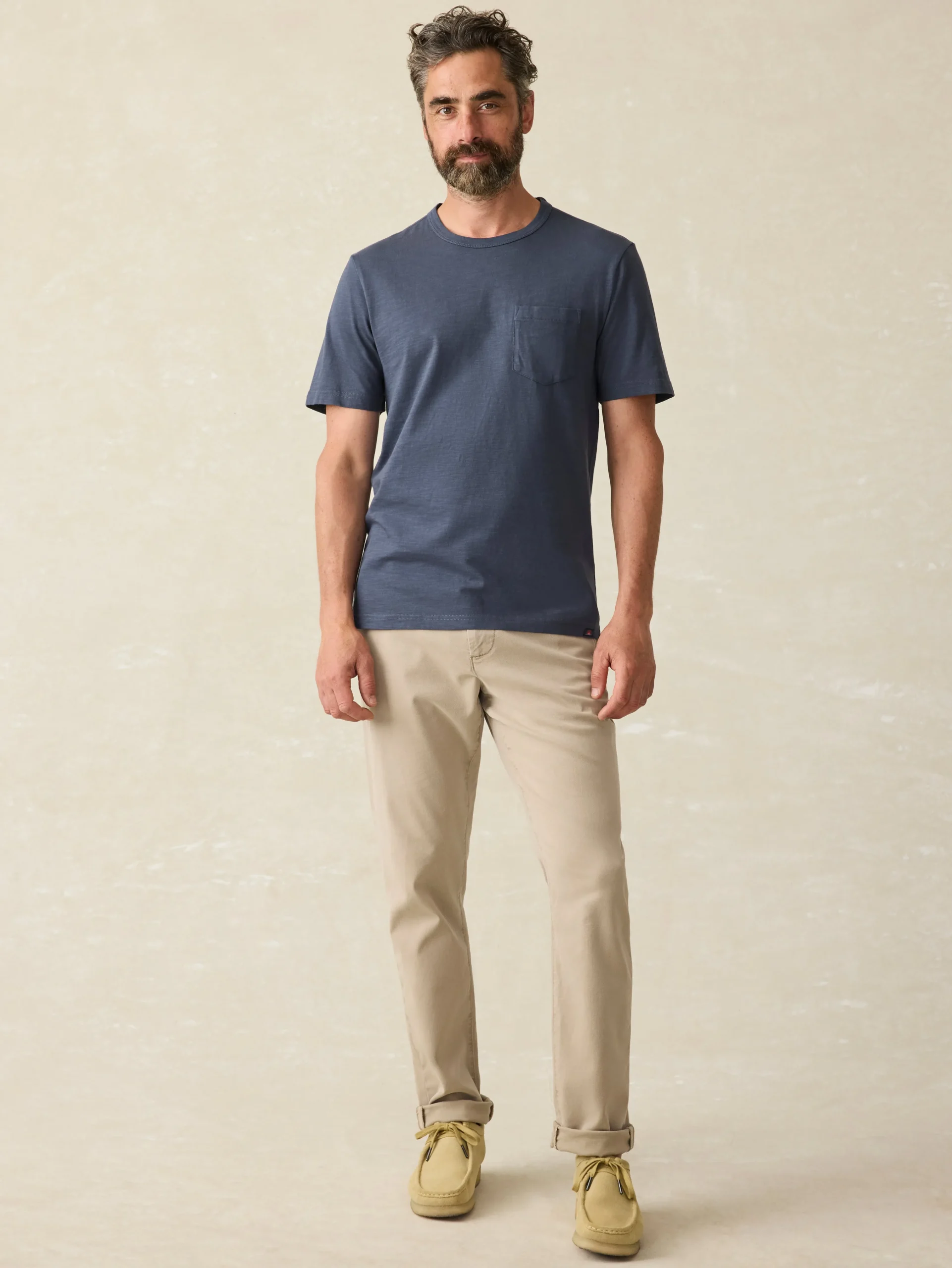 Sunwashed Pocket Tee (Tall) -*Faherty Brand New