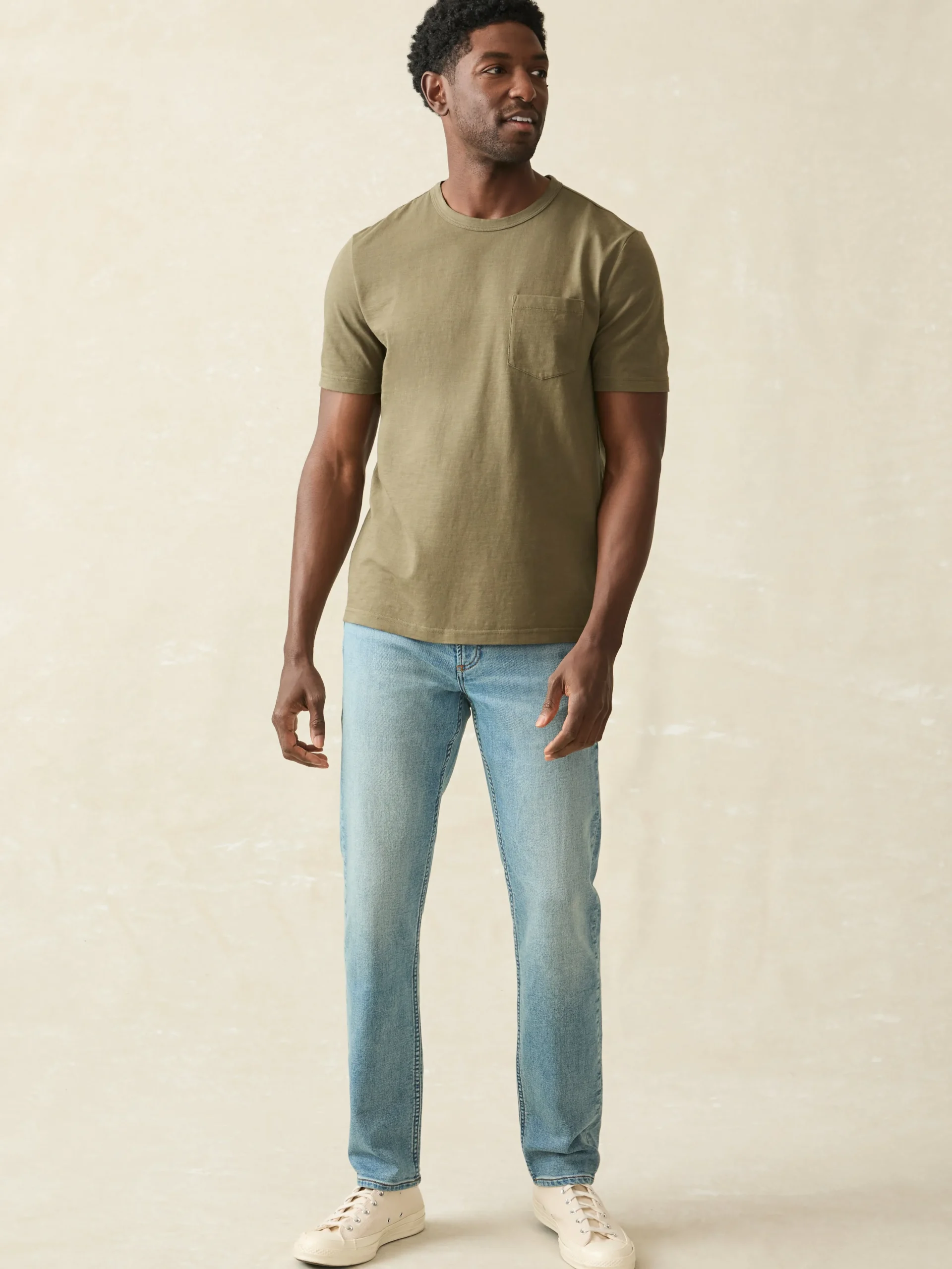 Sunwashed Pocket Tee (Tall) -*Faherty Brand Online