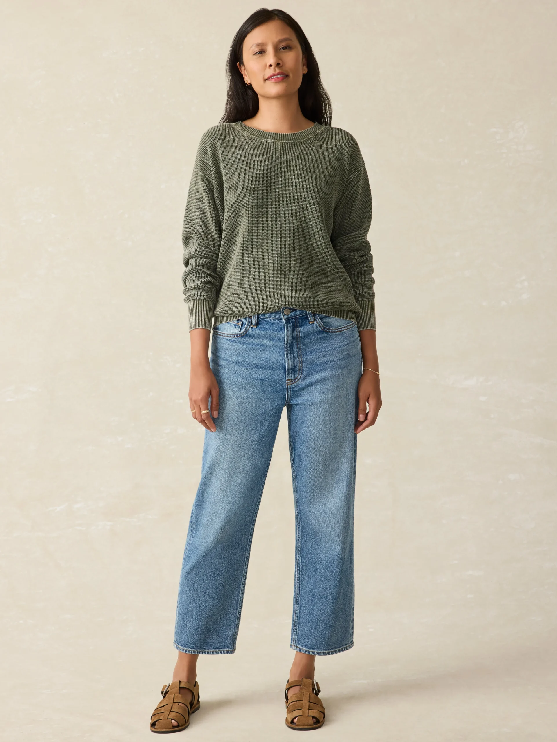 Sunwashed Relaxed Sweater -*Faherty Brand Discount
