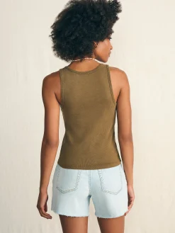 Sunwashed Rib Tank -*Faherty Brand Online