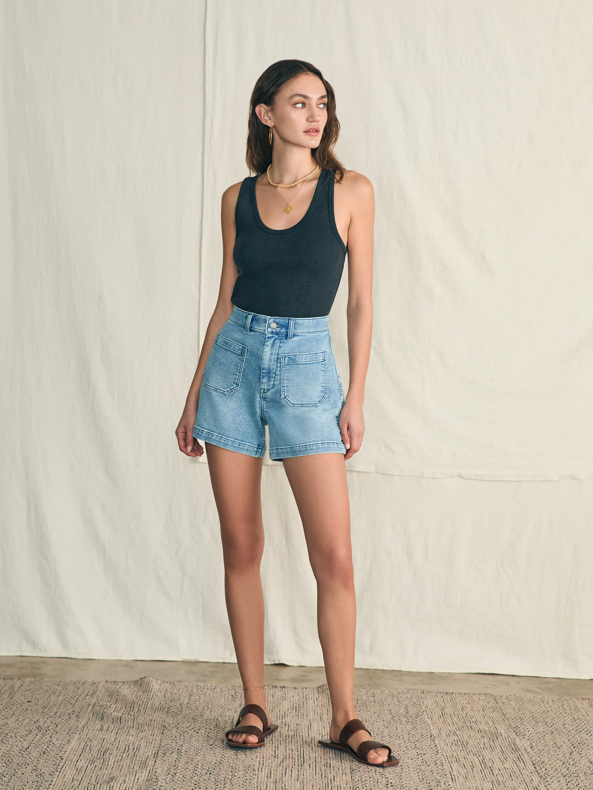 Sunwashed Rib Tank -*Faherty Brand Best