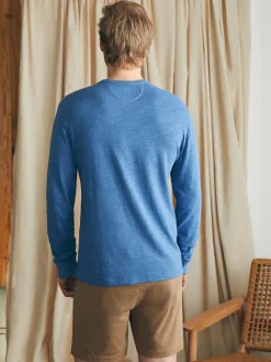Sunwashed Slub Crew -*Faherty Brand Online