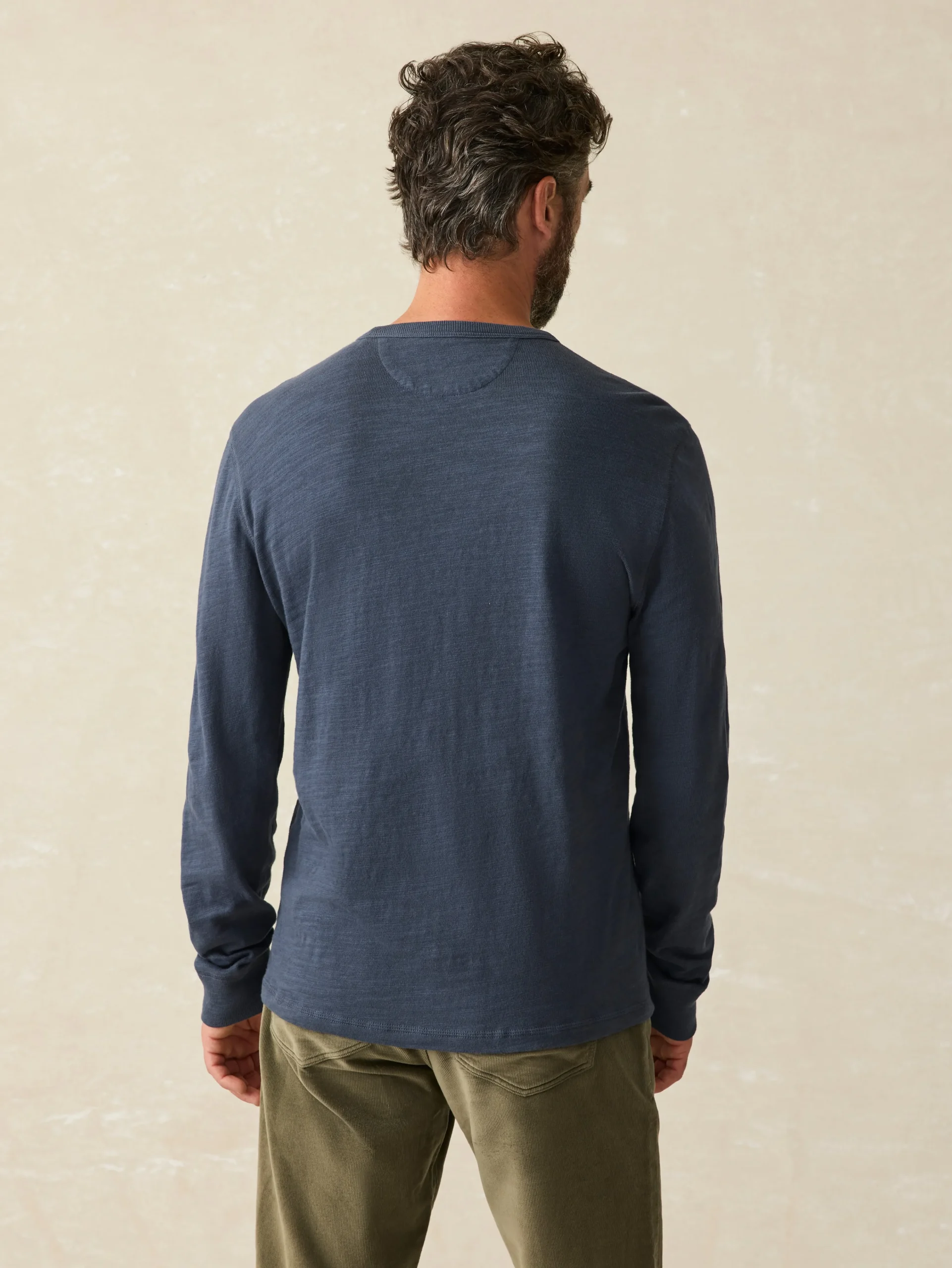 Sunwashed Slub Crew -*Faherty Brand Clearance
