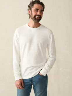 Sunwashed Slub Crew (Tall) -*Faherty Brand New