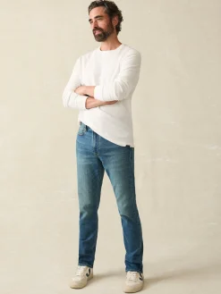 Sunwashed Slub Crew (Tall) -*Faherty Brand New
