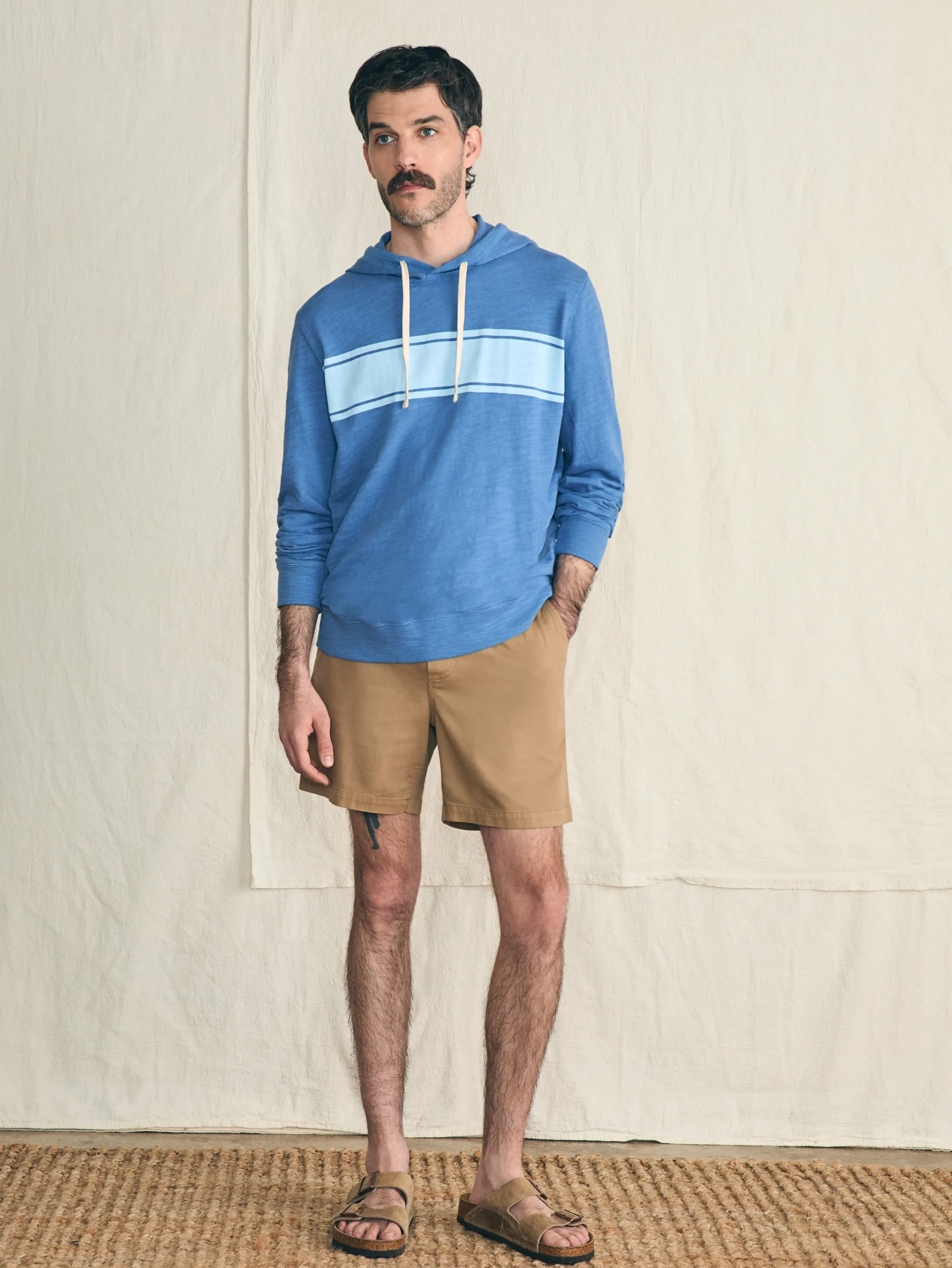 Sunwashed Slub Hoodie -*Faherty Brand Best