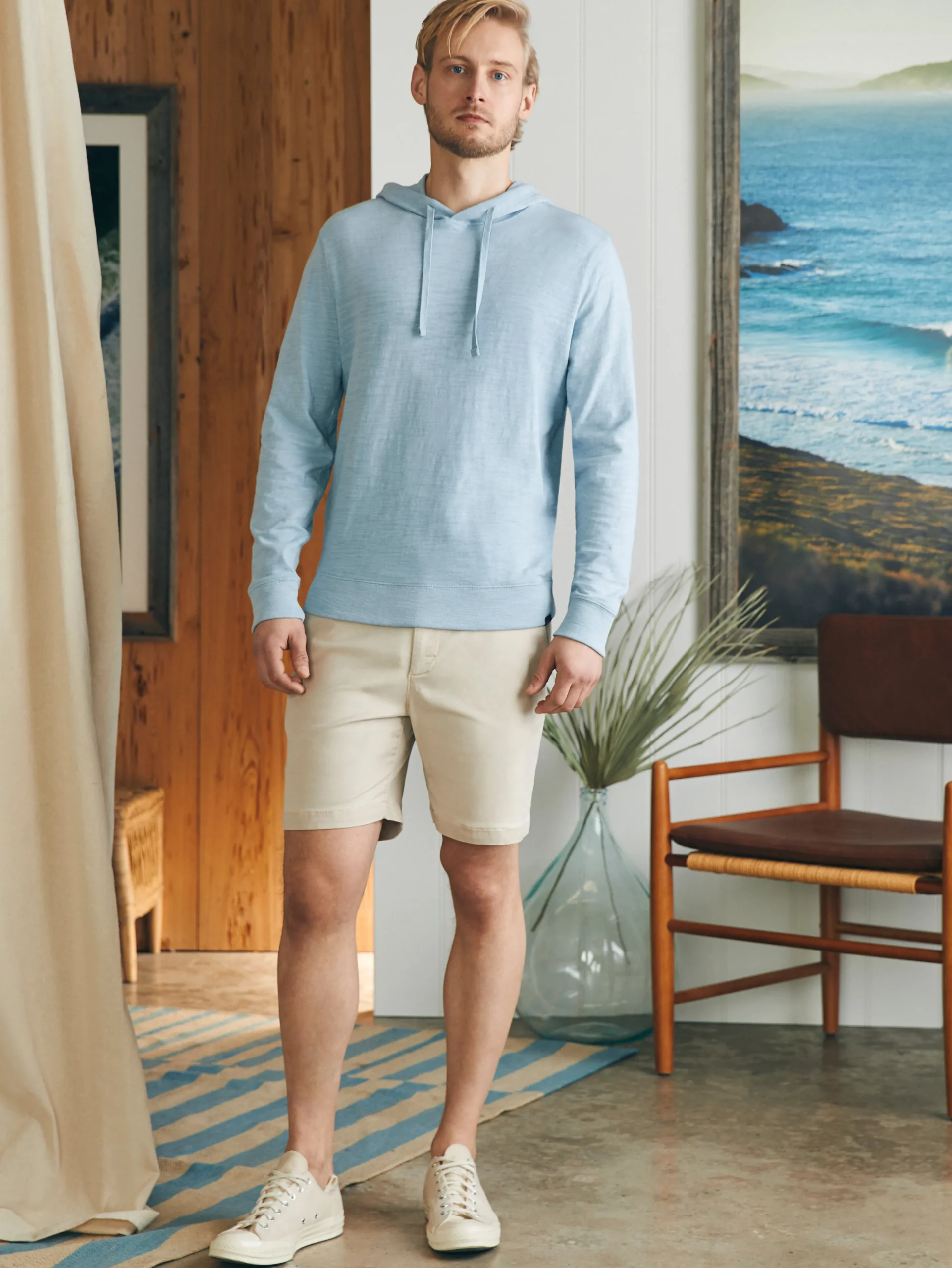 Sunwashed Slub Hoodie (Tall) -*Faherty Brand Sale