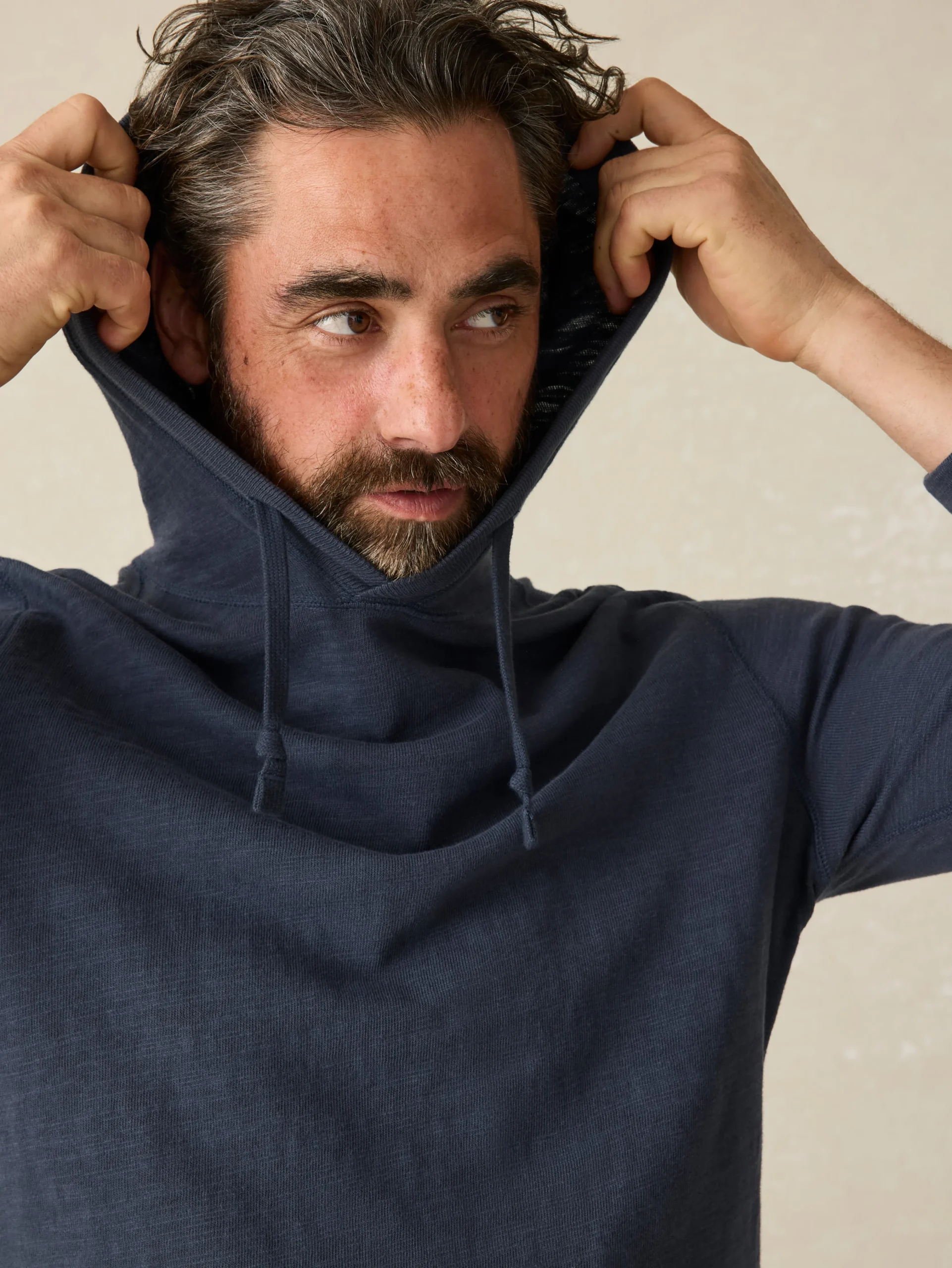 Sunwashed Slub Hoodie (Tall) -*Faherty Brand New