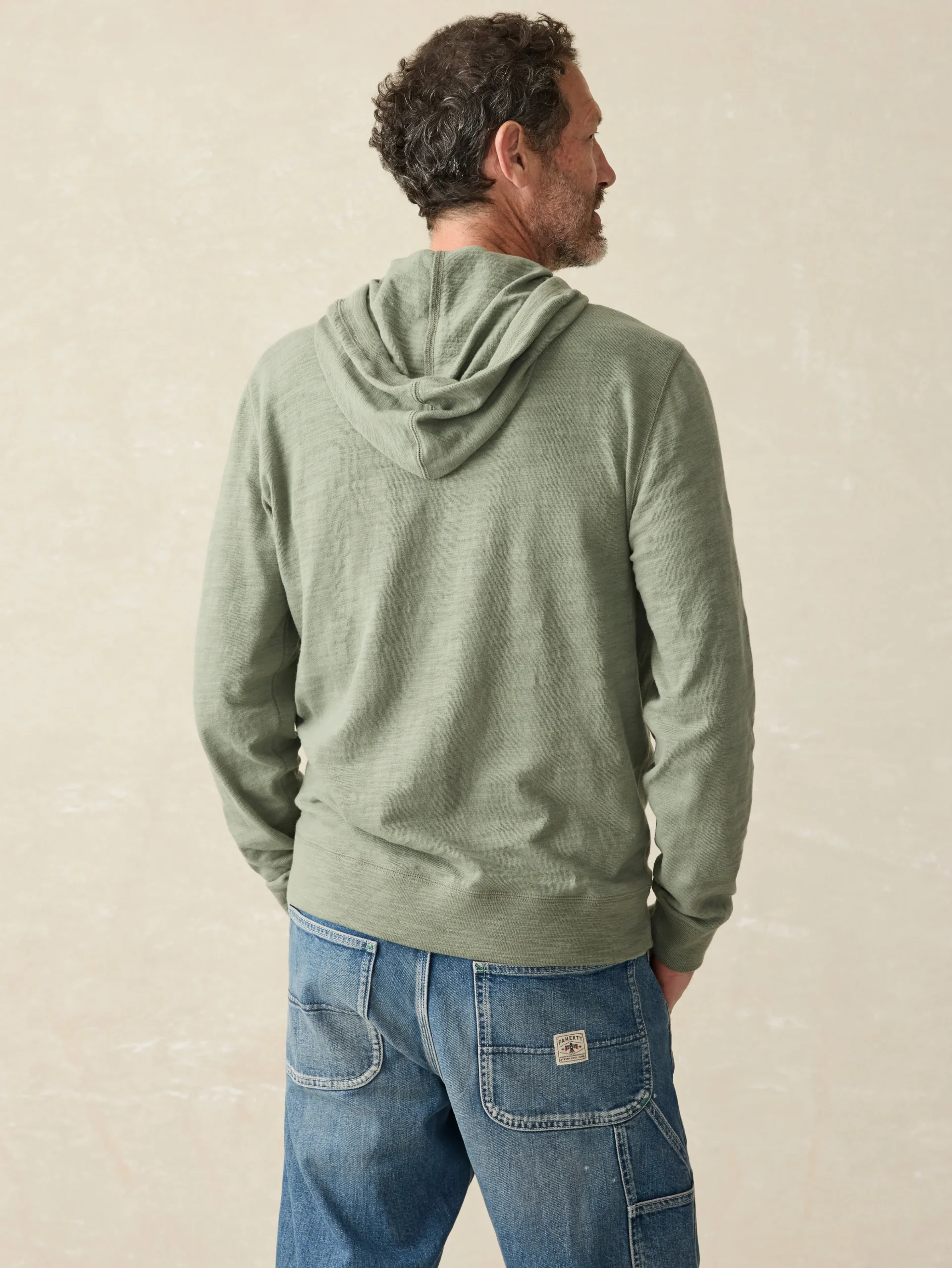 Sunwashed Slub Hoodie (Tall) -*Faherty Brand